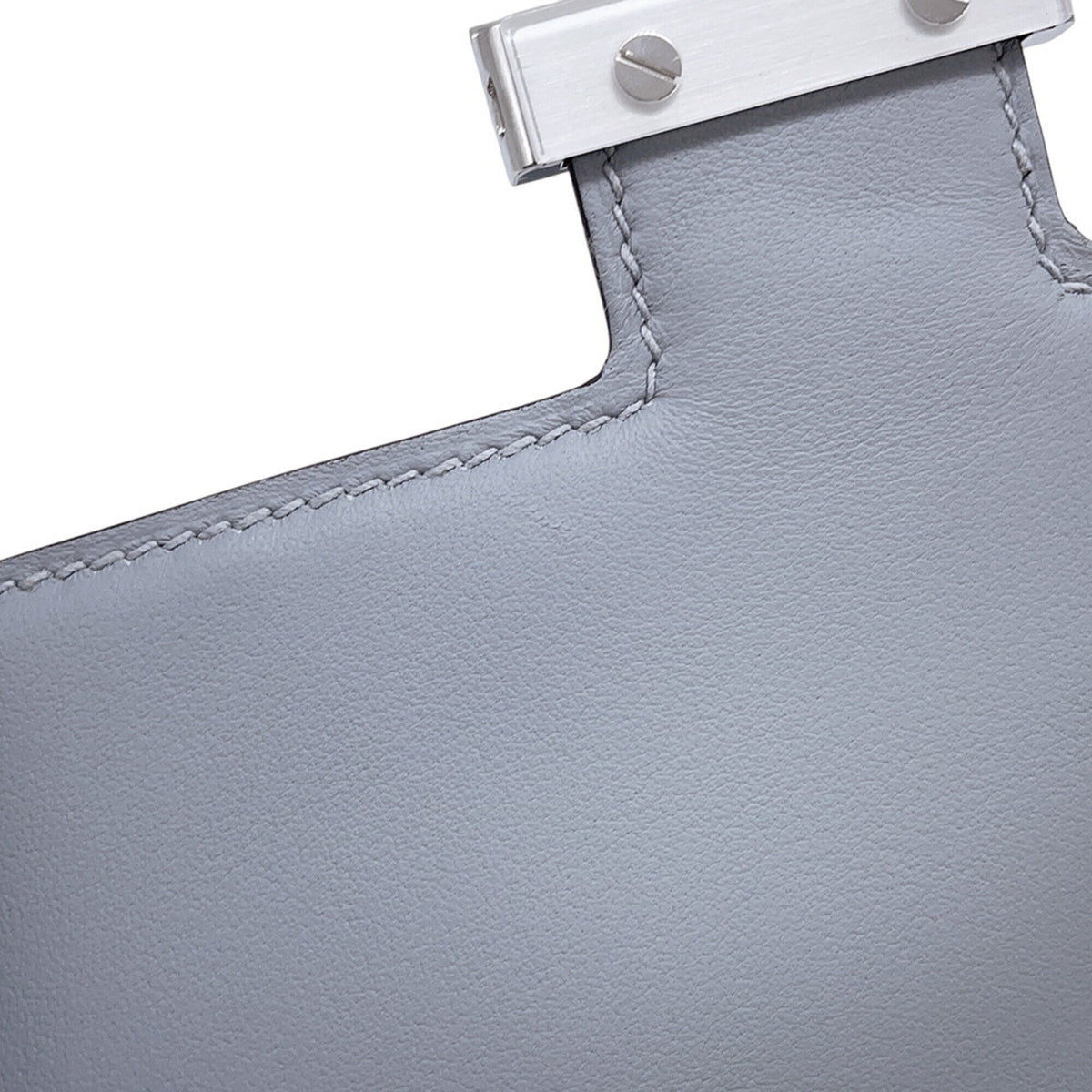 Hermes Constance Silver Swift Leather Handbag Shoulder Bag (Pre-Owned)