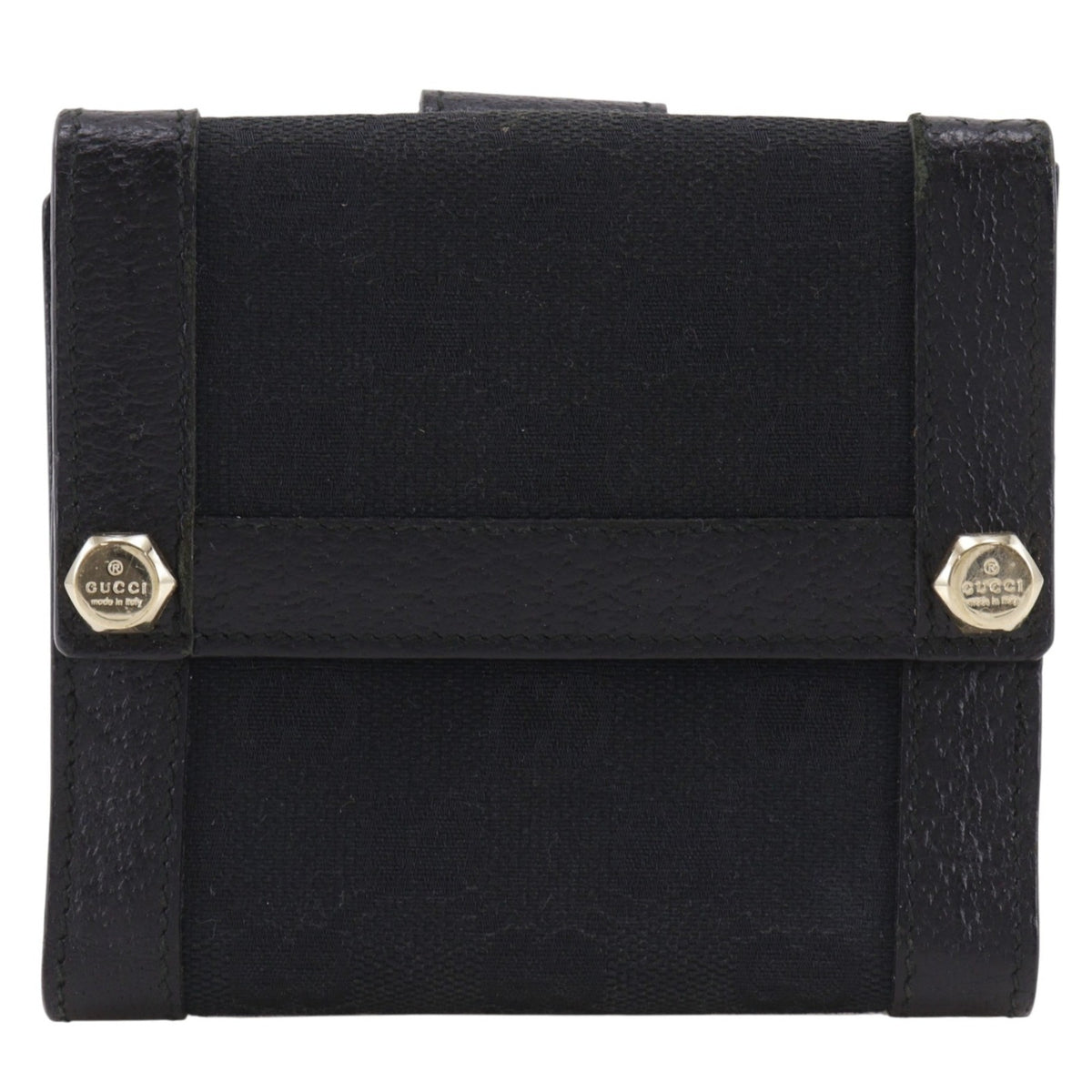Gucci Black Gg Canvas Wallet (Bi-Fold) (Pre-Owned)