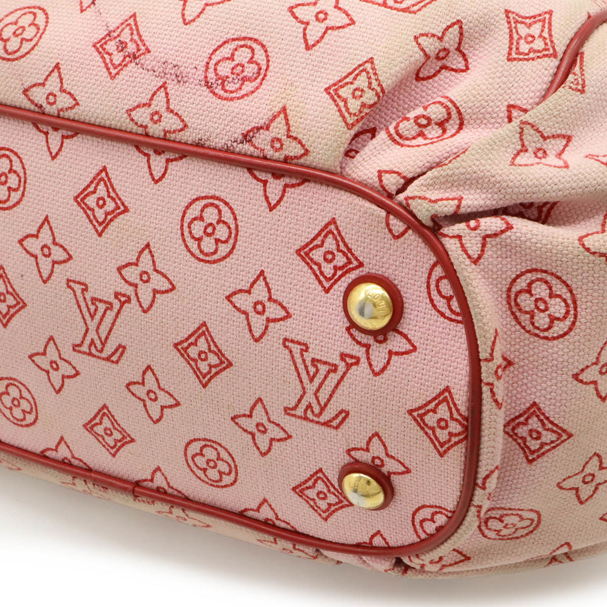 Louis Vuitton Rose Canvas Leather Shoulder Bag Tote Bag (Pre-Owned)