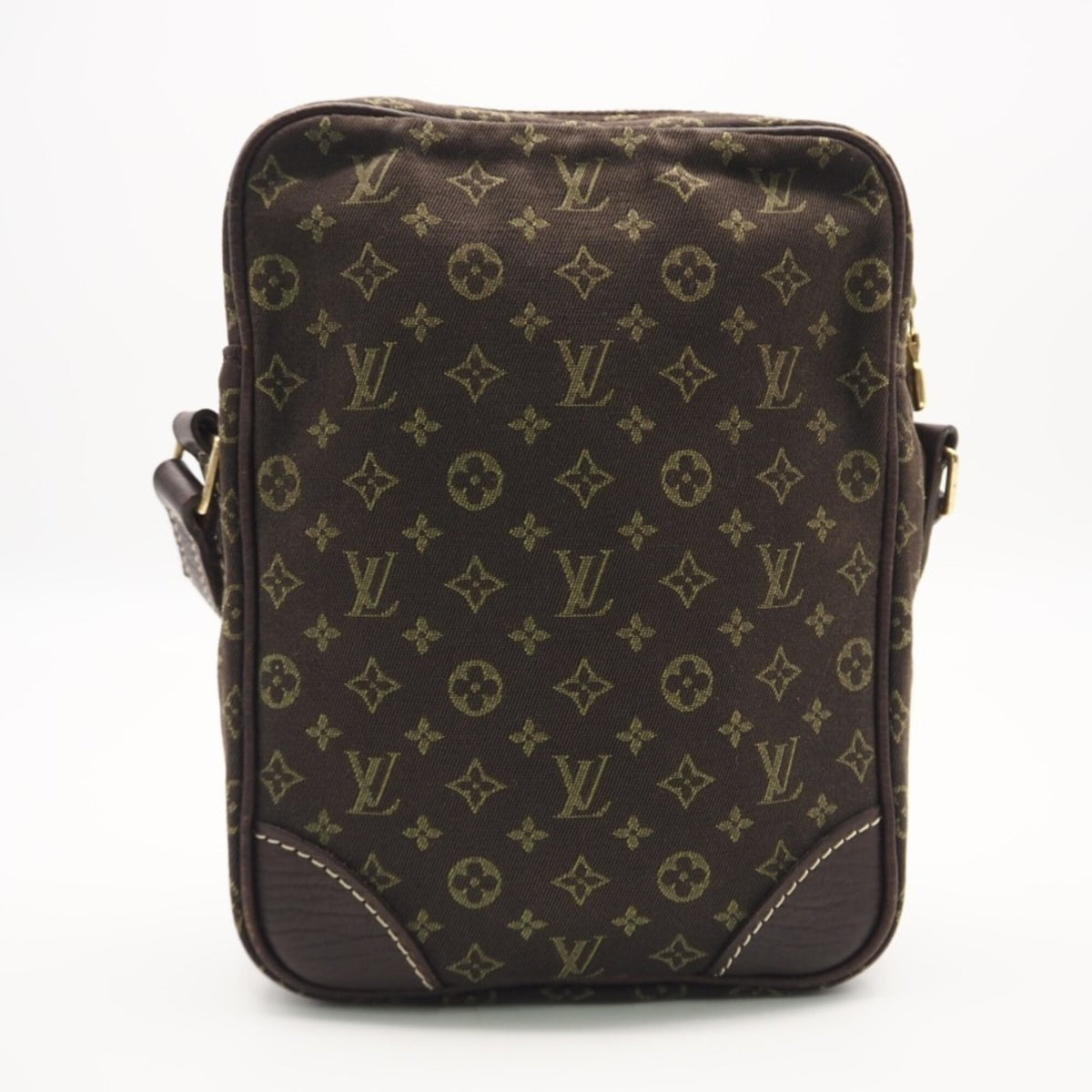 Louis Vuitton Monogram Brown Coated Canvas Leather Shoulder Bag (Pre-Owned)