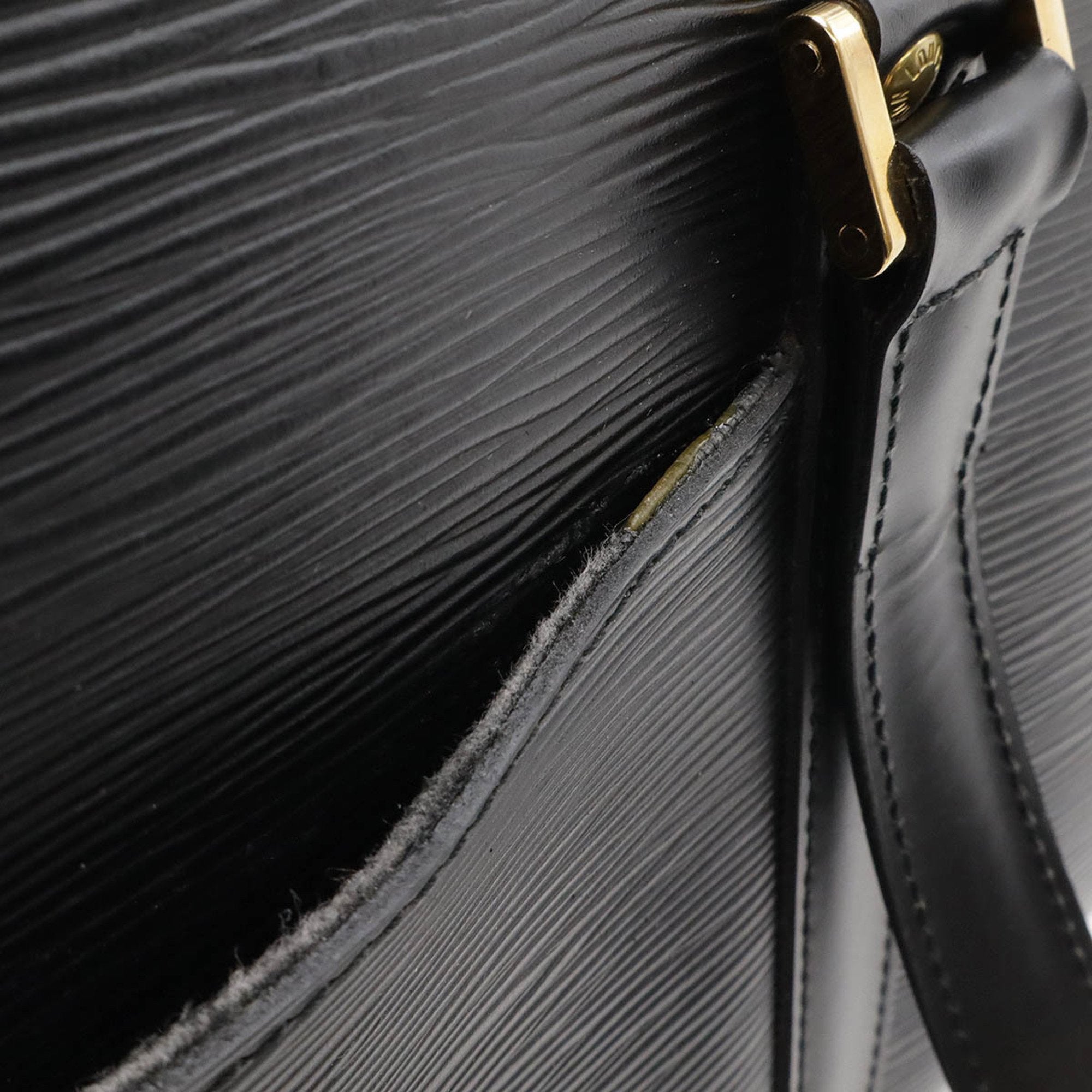 Louis Vuitton Noir Epi Leather Boston Bag Shoulder Bag (Pre-Owned)