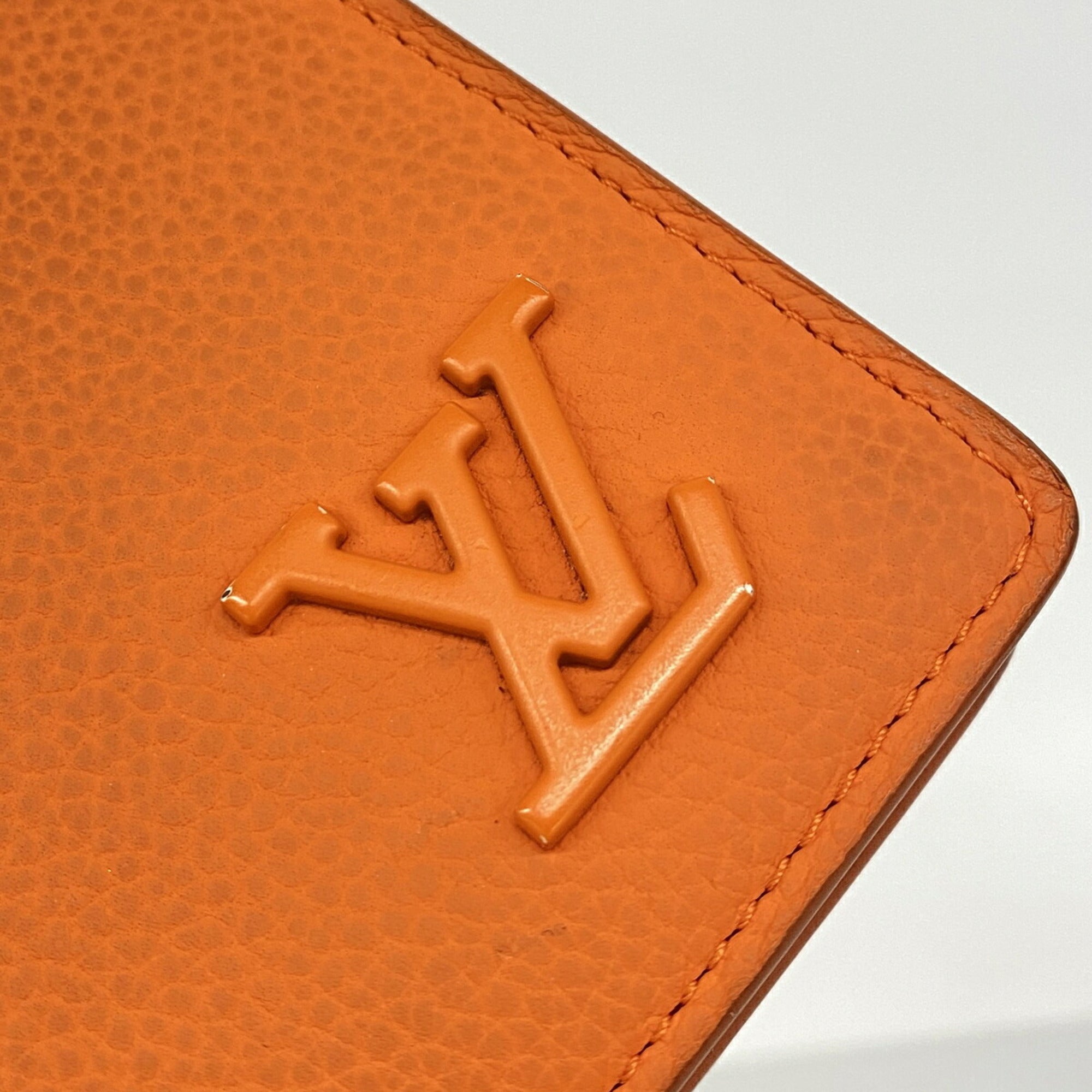 Louis Vuitton Orange Long Wallet (Bi-Fold) (Pre-Owned)