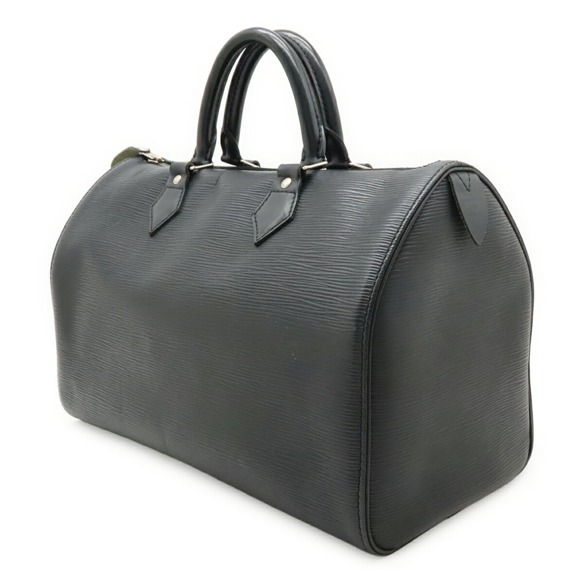 Louis Vuitton Noir Epi Leather Boston Bag Handbag (Pre-Owned)