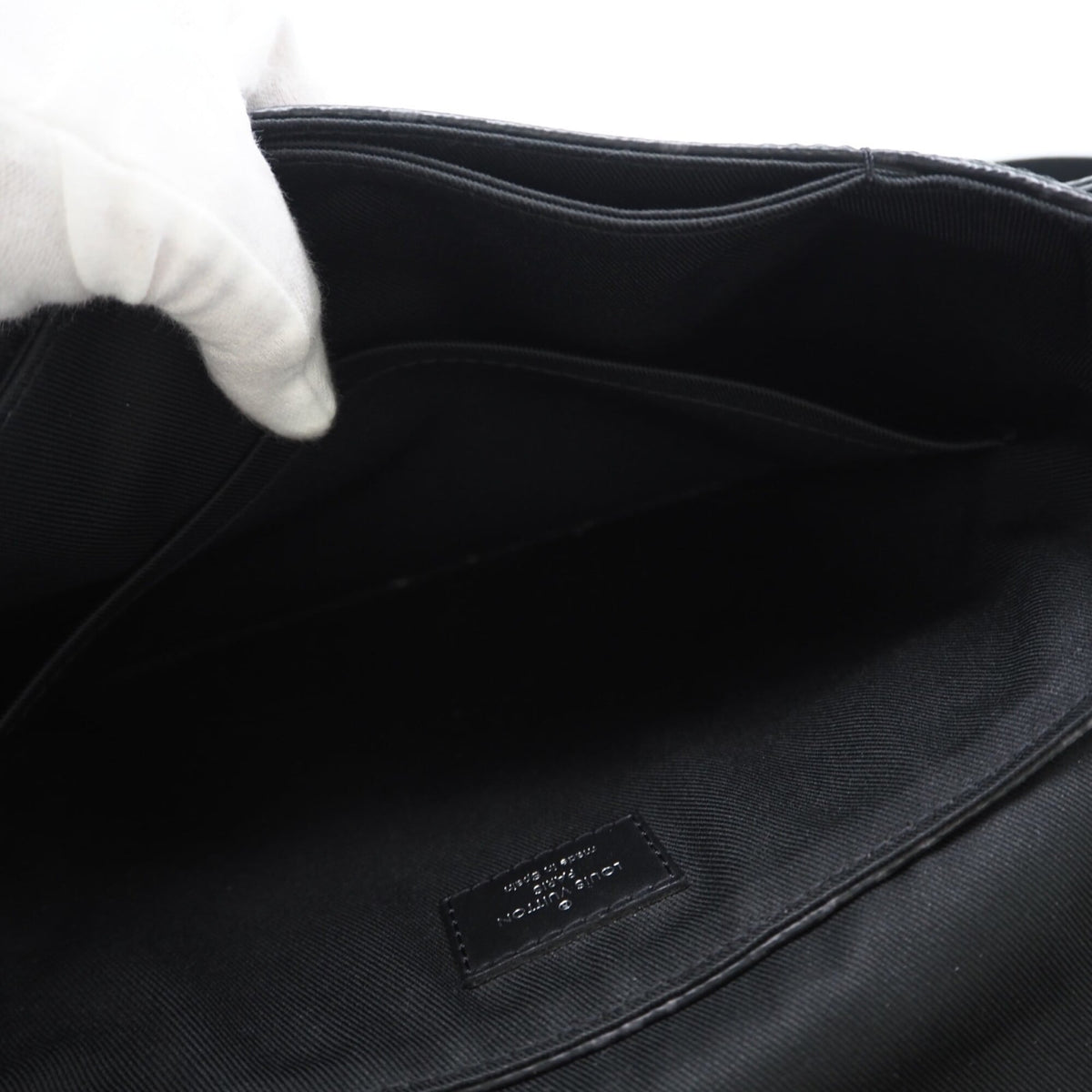 Louis Vuitton Monogram Eclipse Black Gray Coated Canvas Shoulder Bag (Pre-Owned)