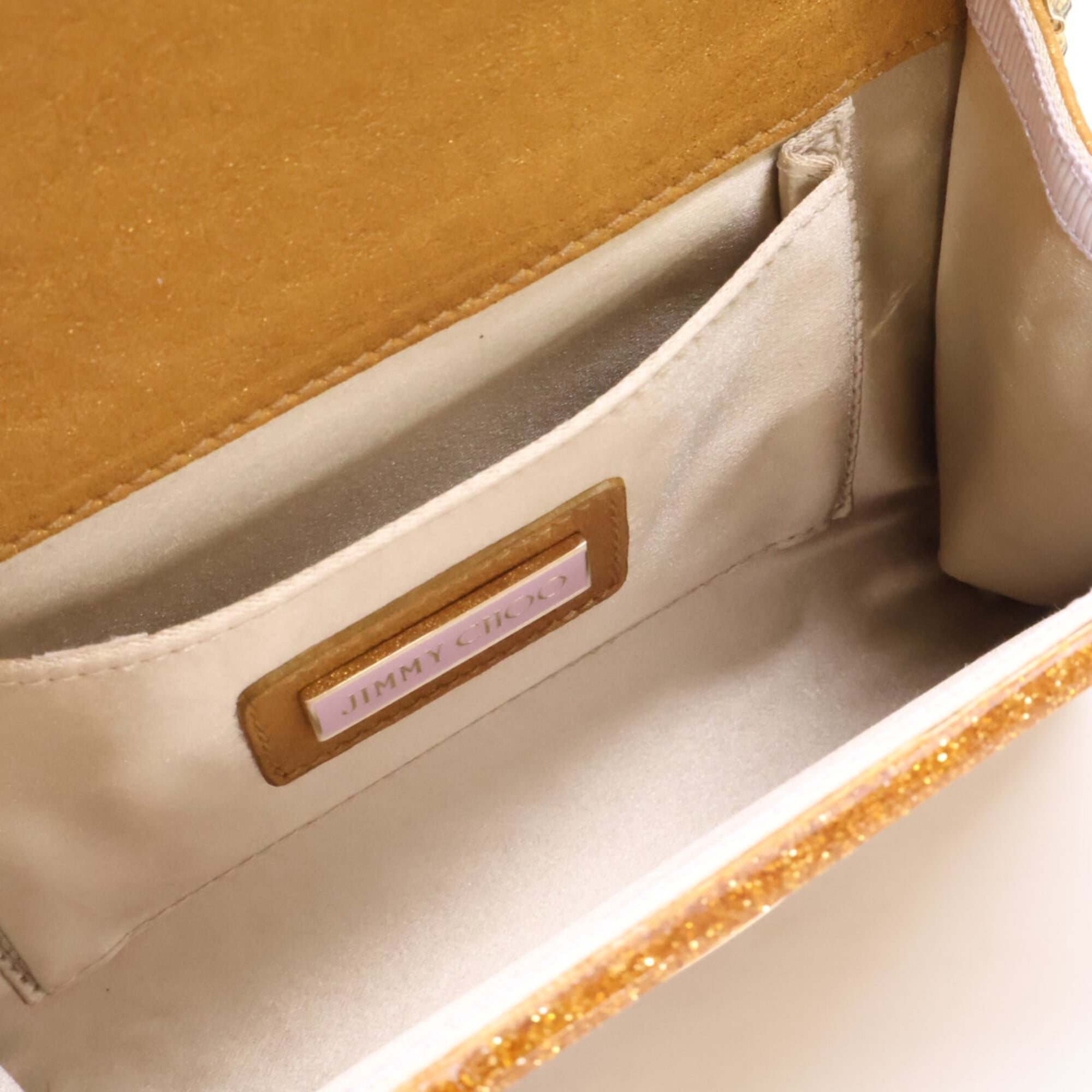 Jimmy Choo Gold Shoulder Bag (Pre-Owned)