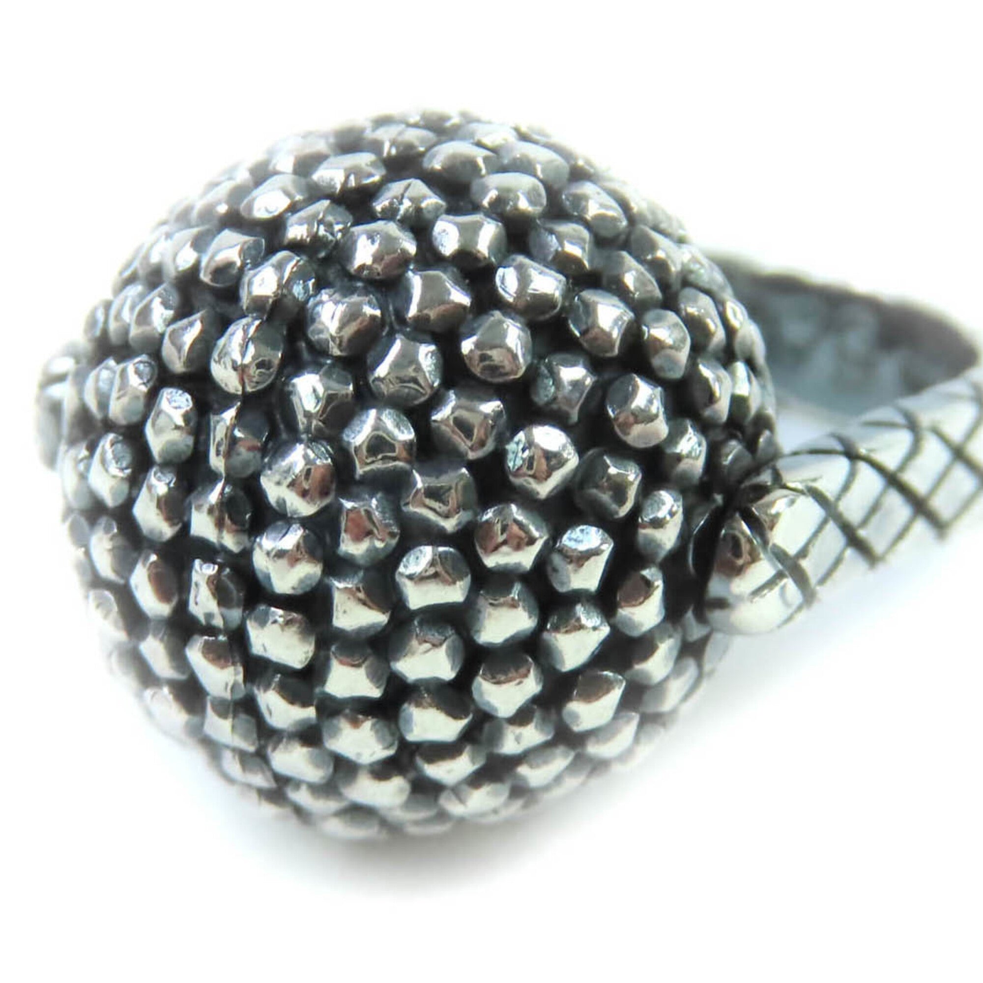 Bottega Veneta Silver Silver 925 Band Ring (Pre-Owned)