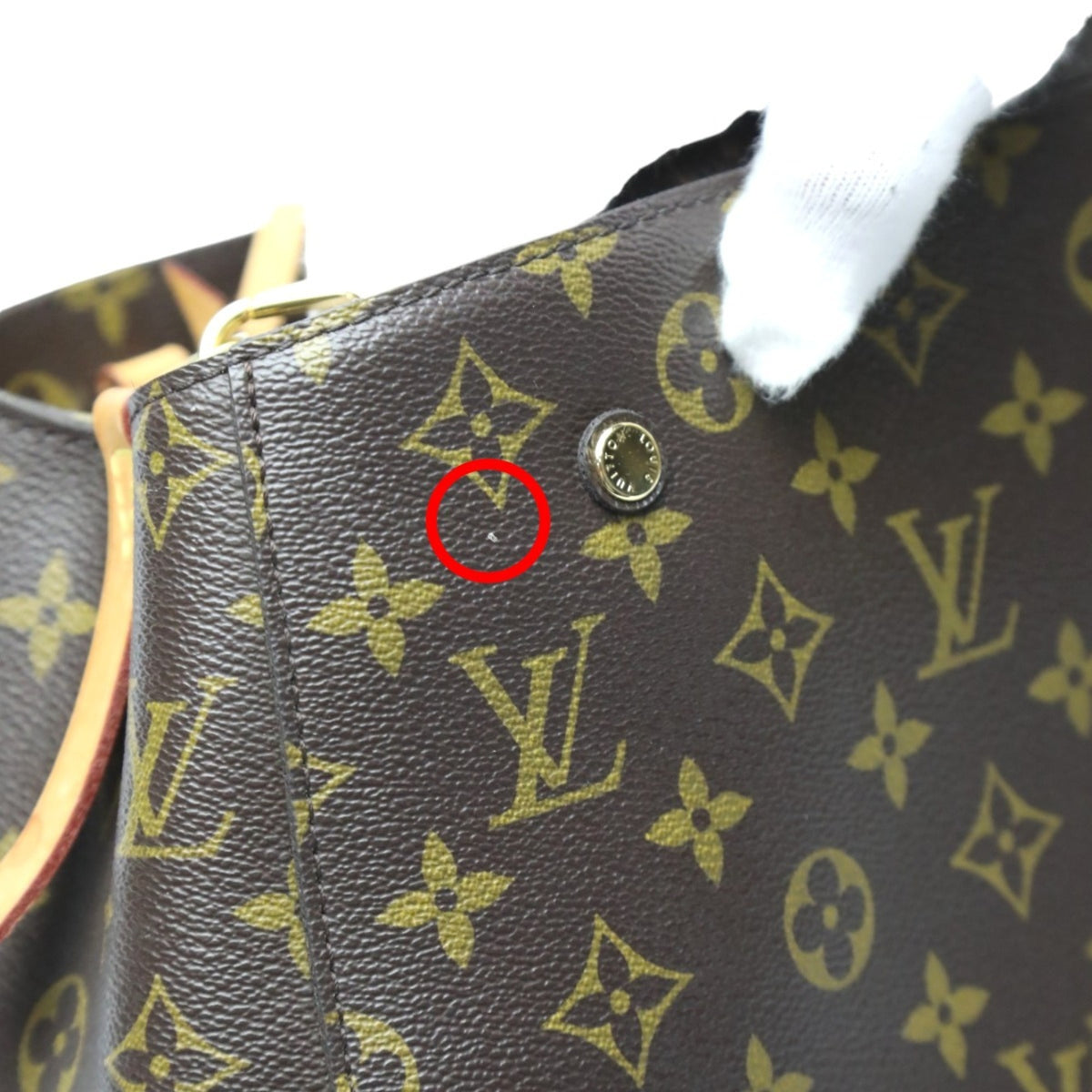 Louis Vuitton Brown Monogram Canvas Handbag Shoulder Bag (Pre-Owned)