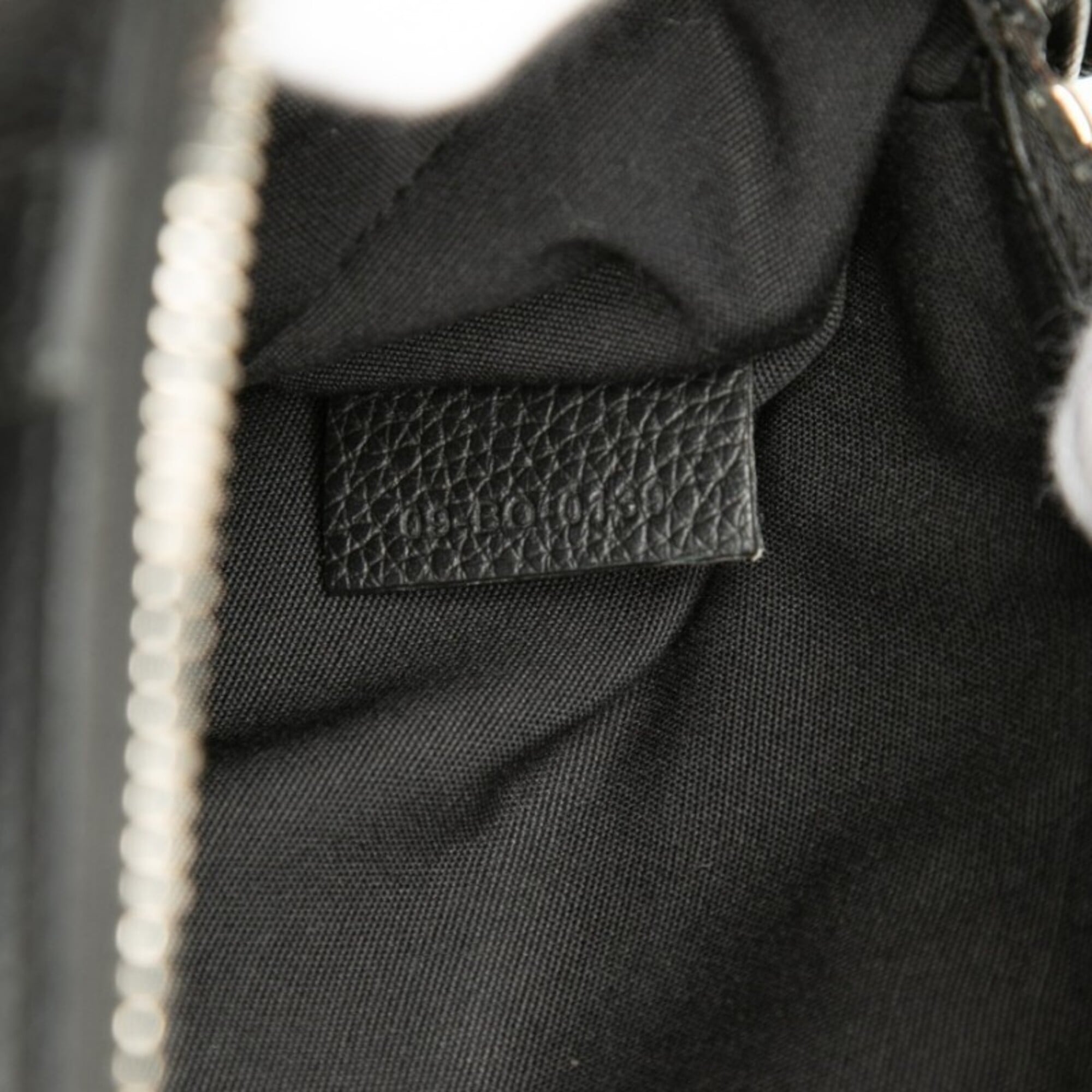 Christian Dior Black Leather Saddle Bag Shoulder Bag (Pre-Owned)