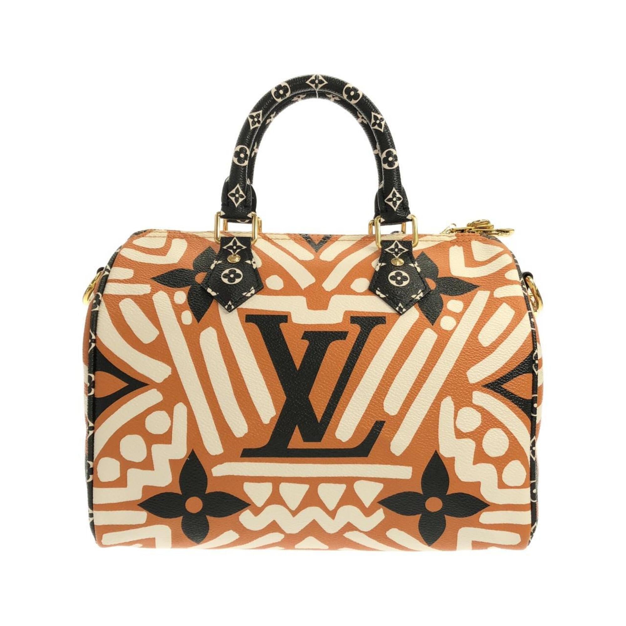 Louis Vuitton Caramel Cream Coated Canvas Boston Bag (Pre-Owned)