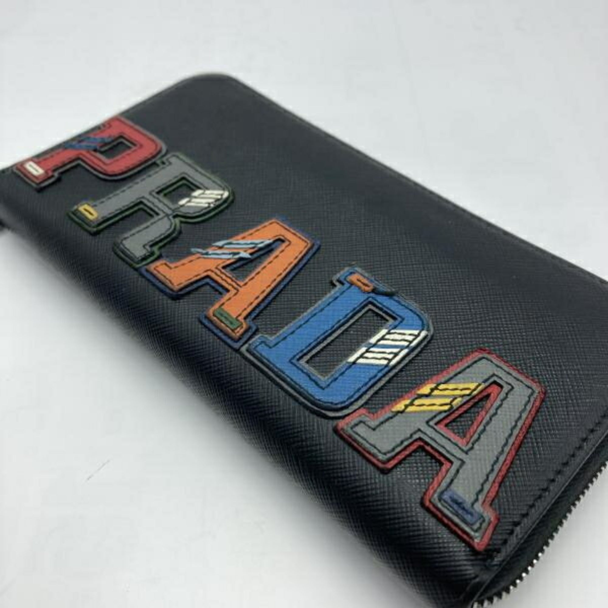 Prada Black Blue Saffiano (Pre-Owned)