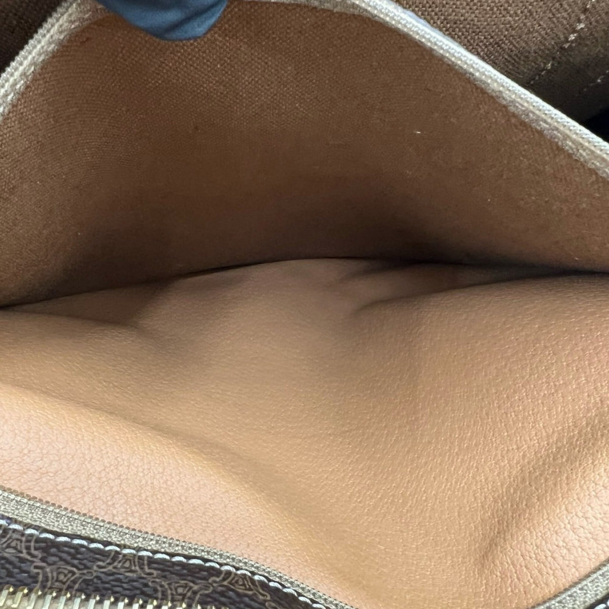 Celine Brown Leather Pvc Handbag Tote Bag (Pre-Owned)
