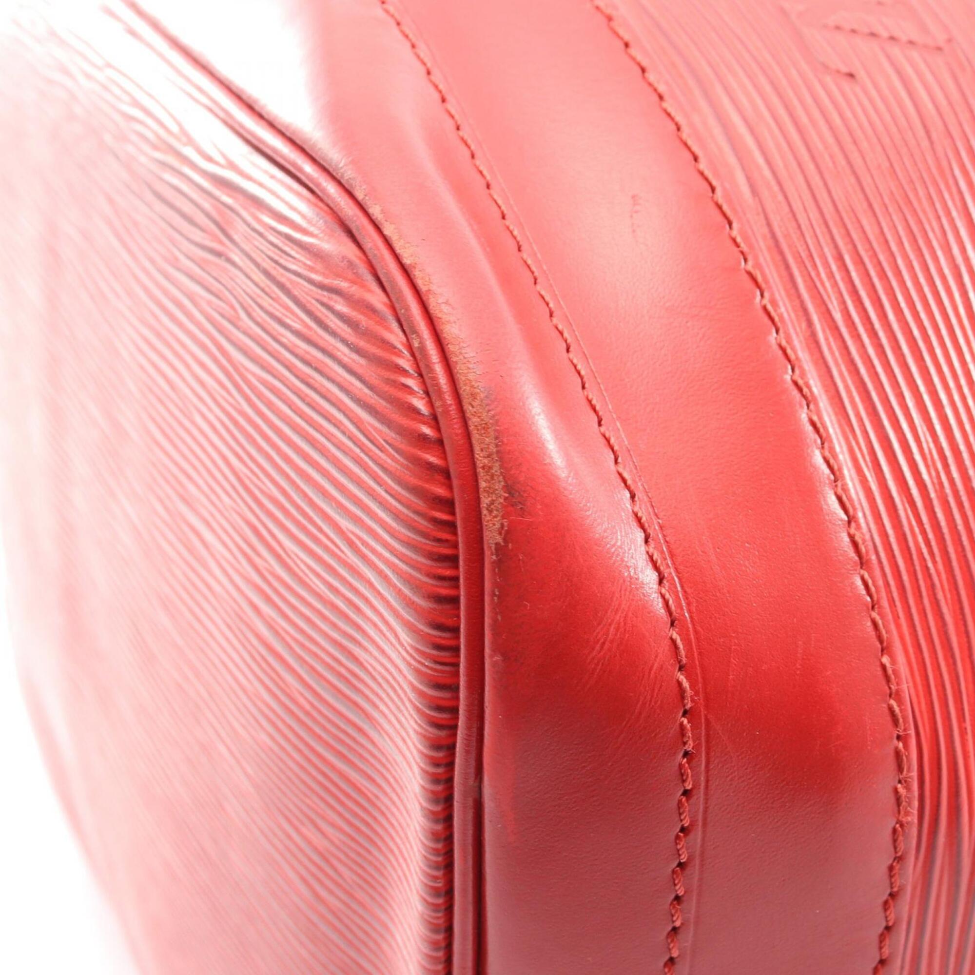Louis Vuitton Red Color Leather Handbag Shoulder Bag (Pre-Owned)