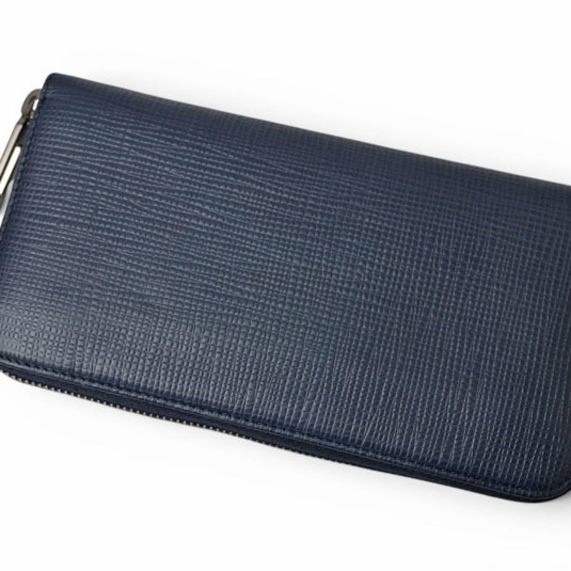 Tod's Navy Leather Long Wallet (Bi-Fold) (Pre-Owned)