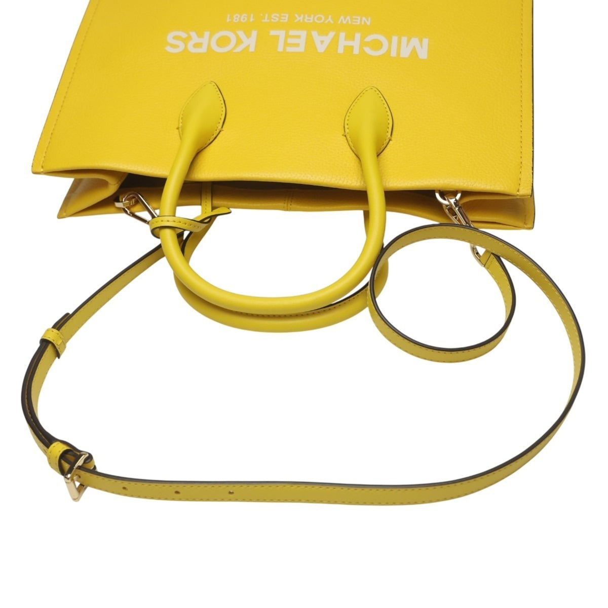 Michael Kors Yellow Leather Handbag Shoulder Bag (Pre-Owned)