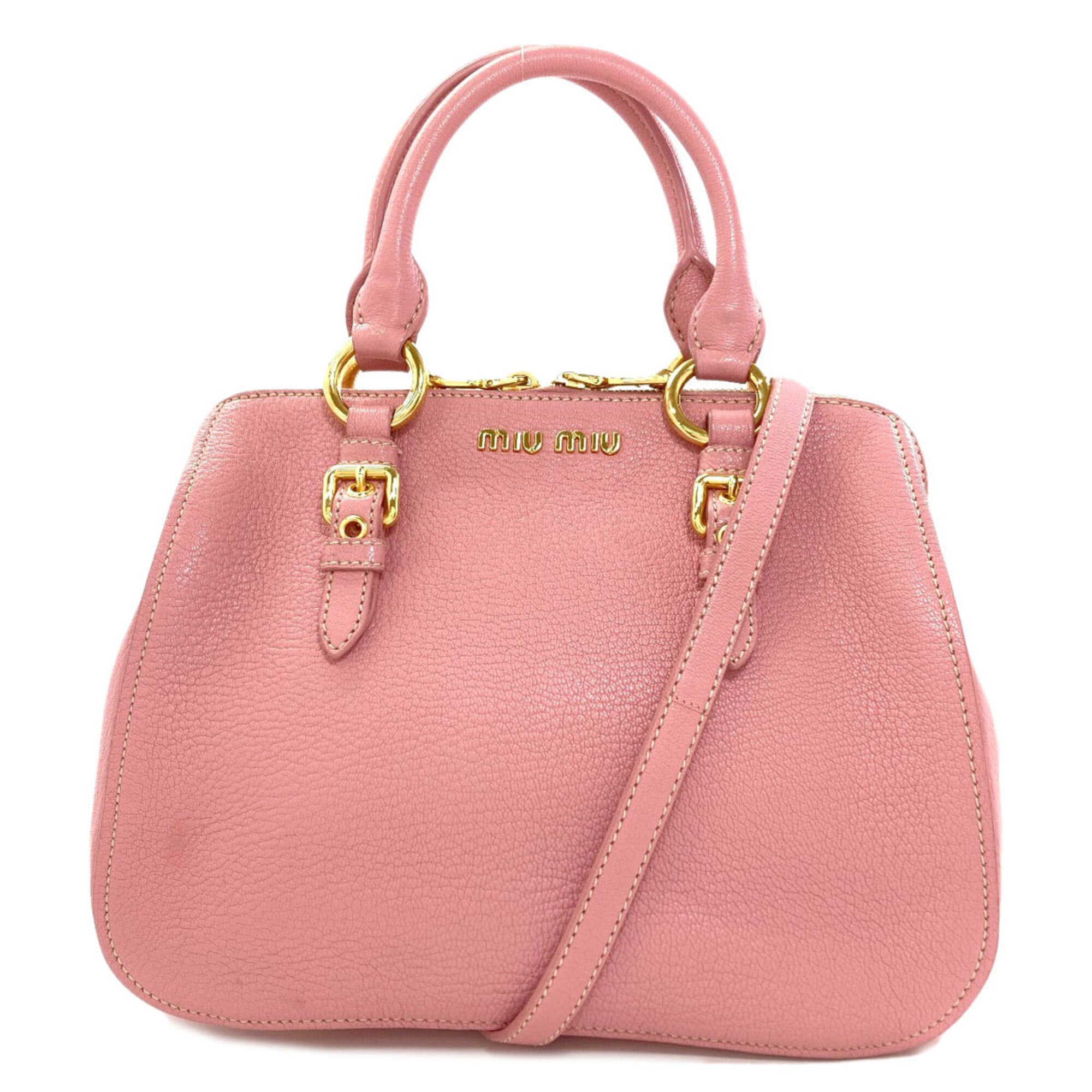 Miu Miu Pink Leather Handbag (Pre-Owned)