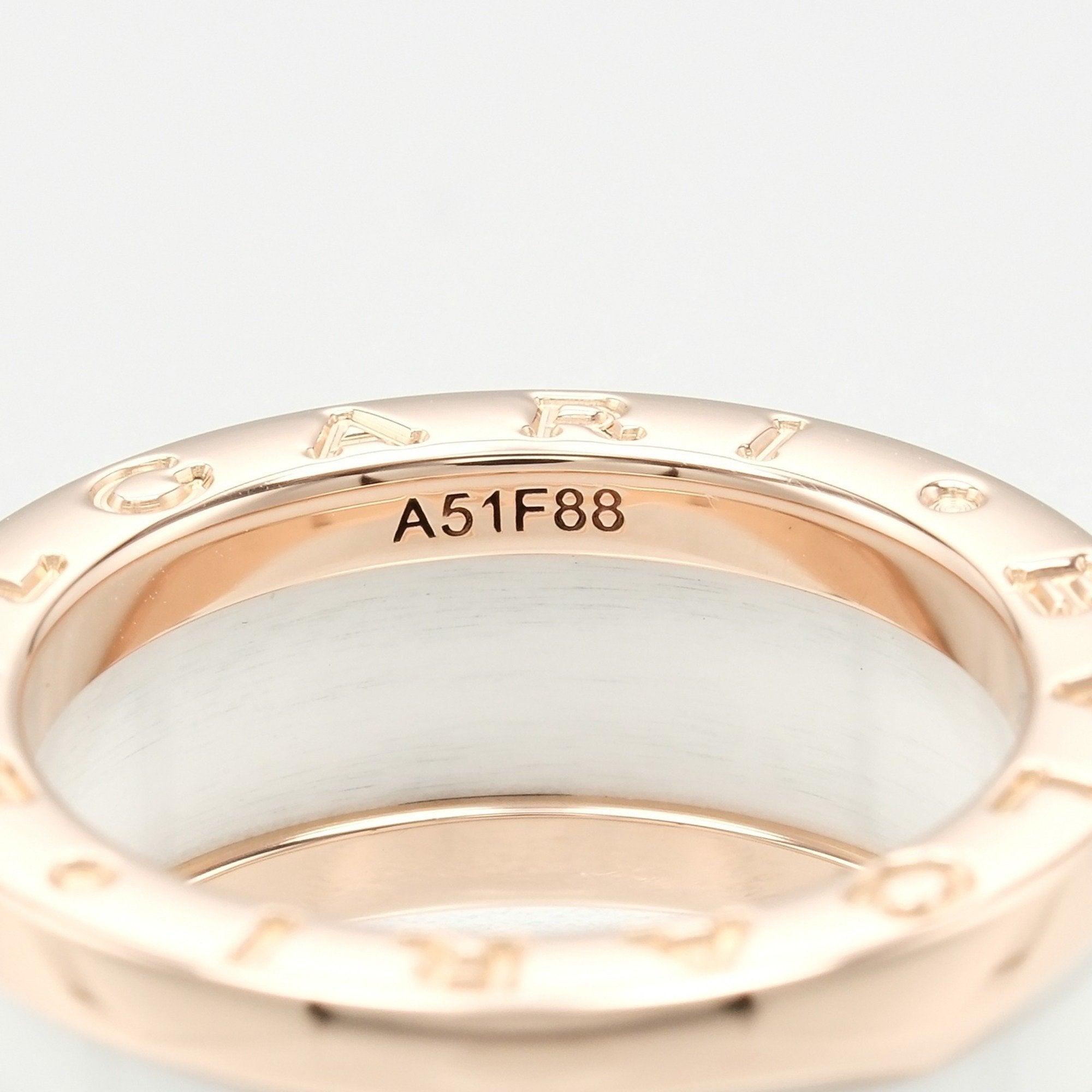 Bvlgari B.Zero1 Pink Gold Ceramic Pink Gold (18K) Band Ring (Pre-Owned)