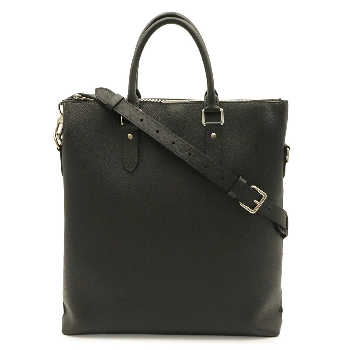 Louis Vuitton Noir Taiga Leather Leather Shoulder Bag Tote Bag (Pre-Owned)