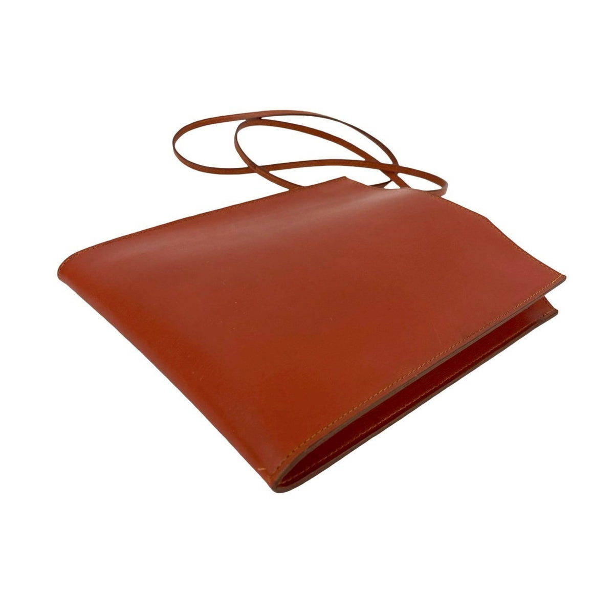 Hermes Brown Box Calf Leather Pochette Shoulder Bag (Pre-Owned)