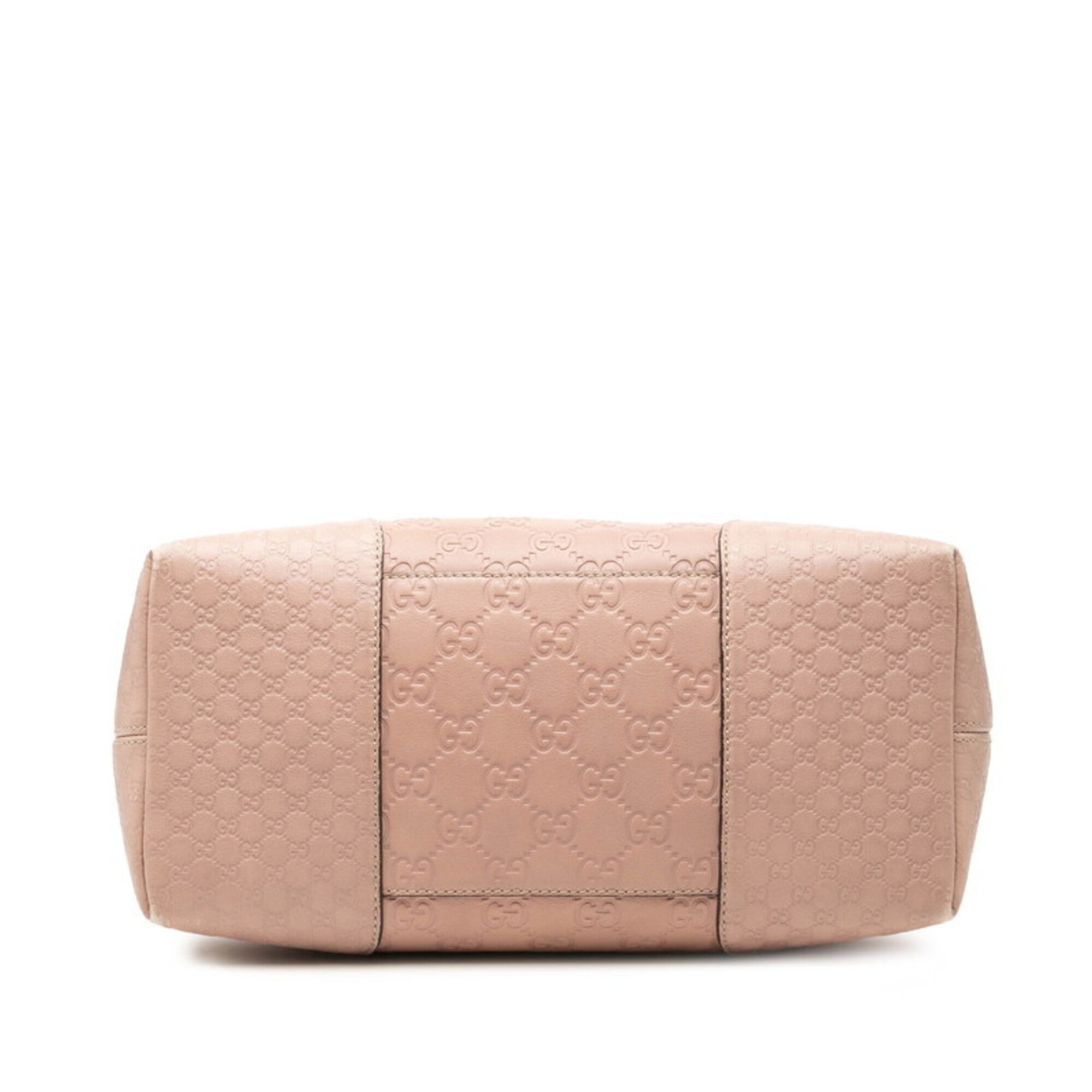 Gucci Pink Leather Handbag Shoulder Bag (Pre-Owned)