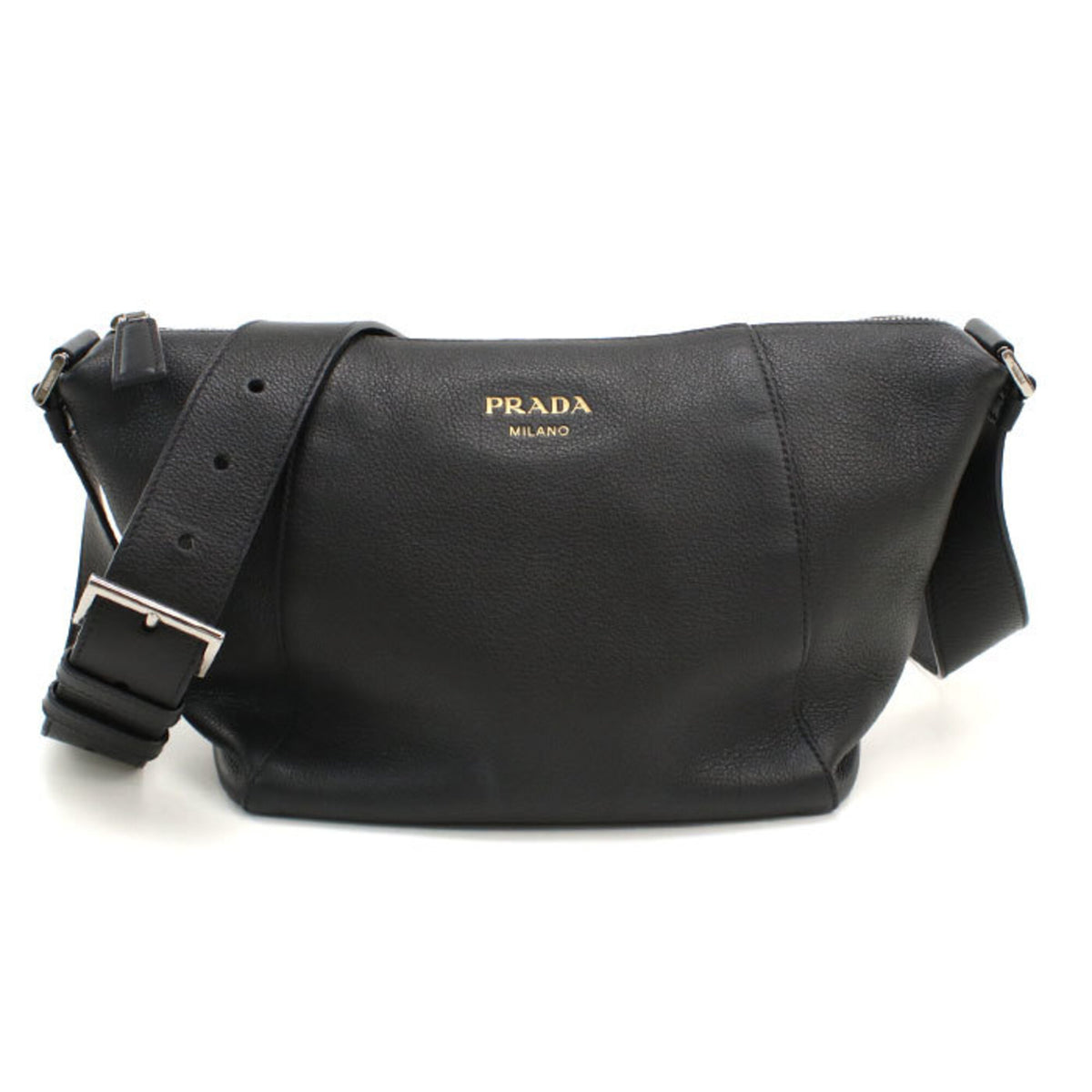 Prada Black Leather Shoulder Bag (Pre-Owned)