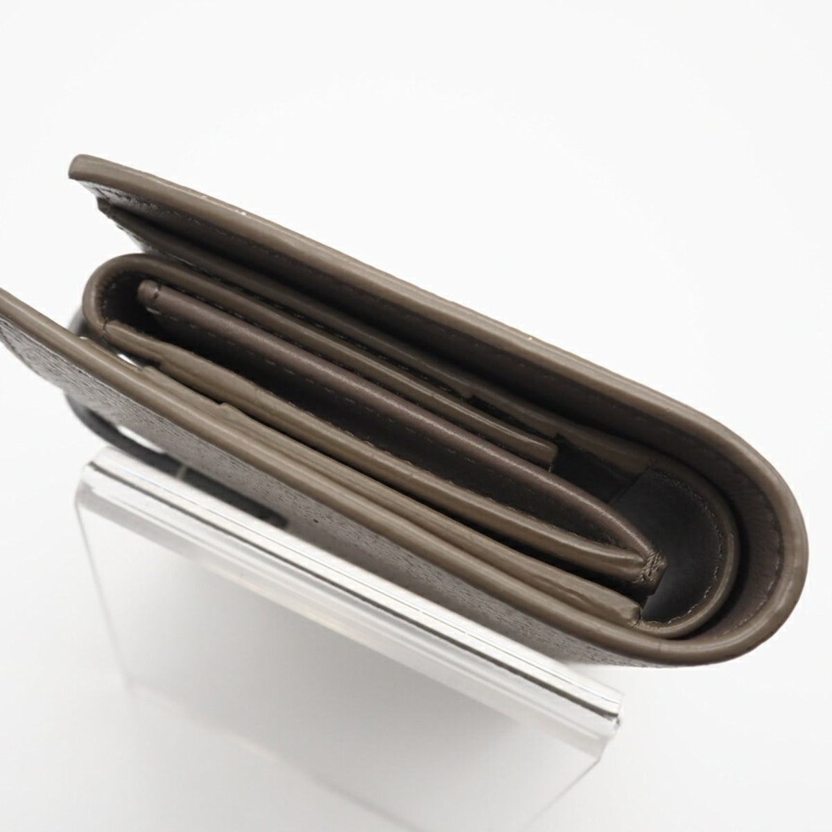 Celine Beige Blue Leather Wallet (Bi-Fold) (Pre-Owned)