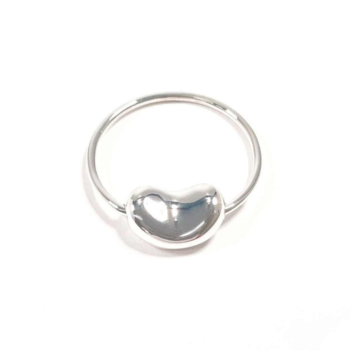 Tiffany Bean Silver Silver 925 Band Ring (Pre-Owned)