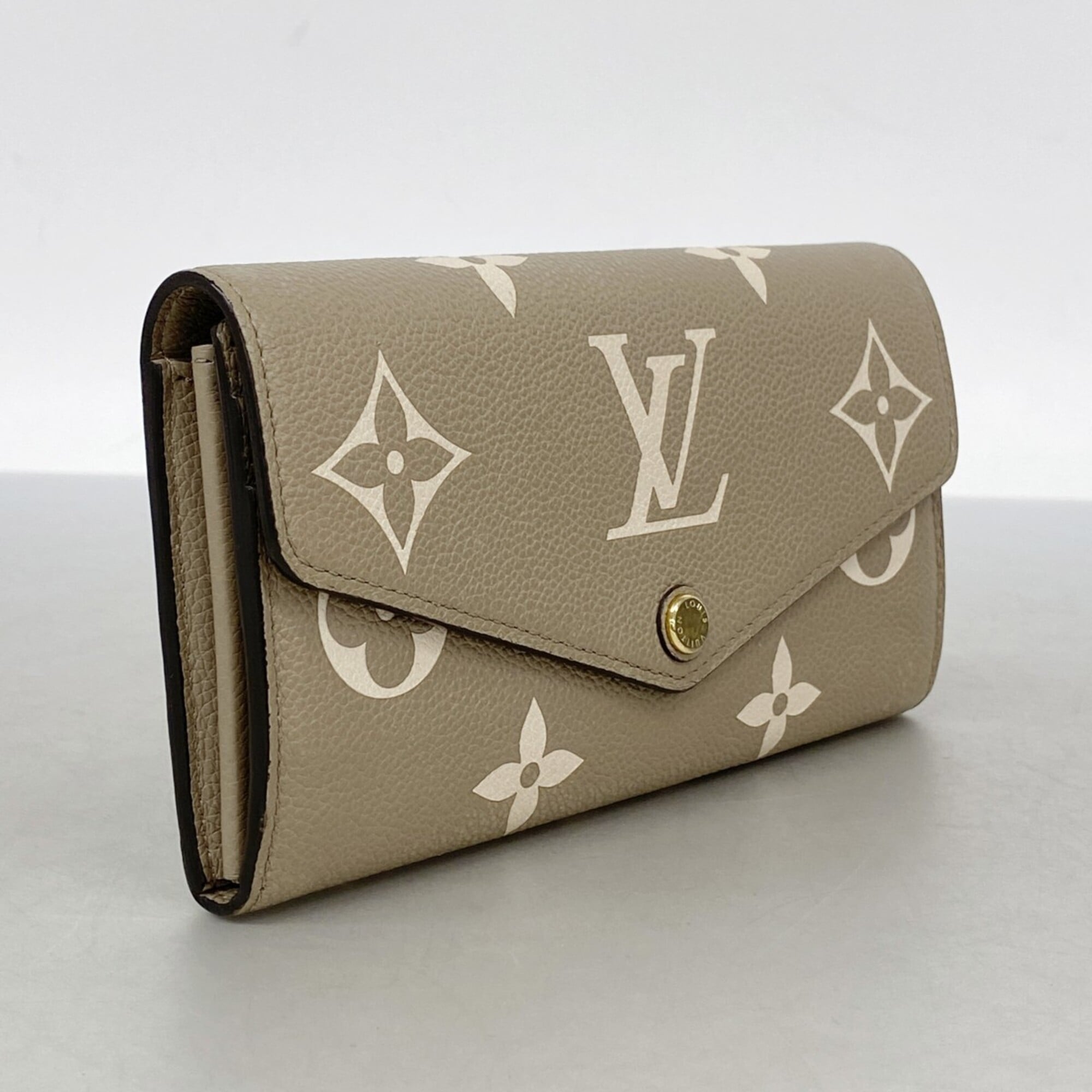 Louis Vuitton Cream Tourterelle Long Wallet (Bi-Fold) (Pre-Owned)