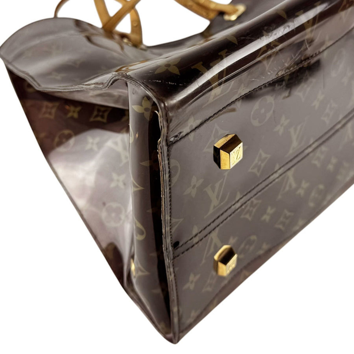 Louis Vuitton Brown Monogram Pvc Leather Handbag (Pre-Owned)