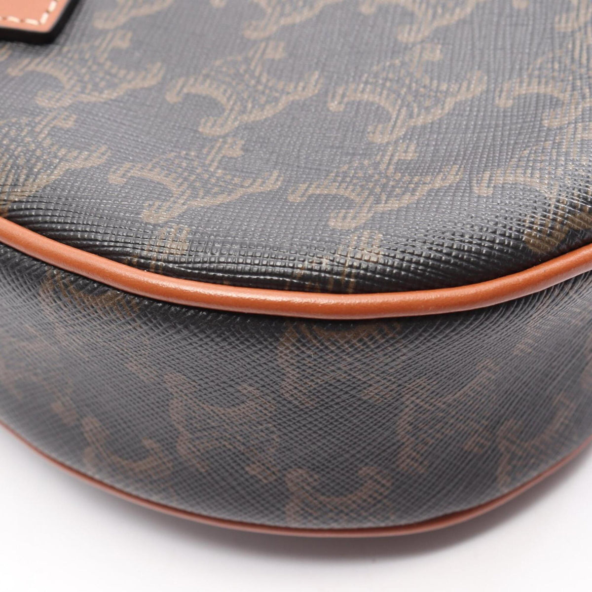 Celine Black Brown Coated Canvas Handbag (Pre-Owned)