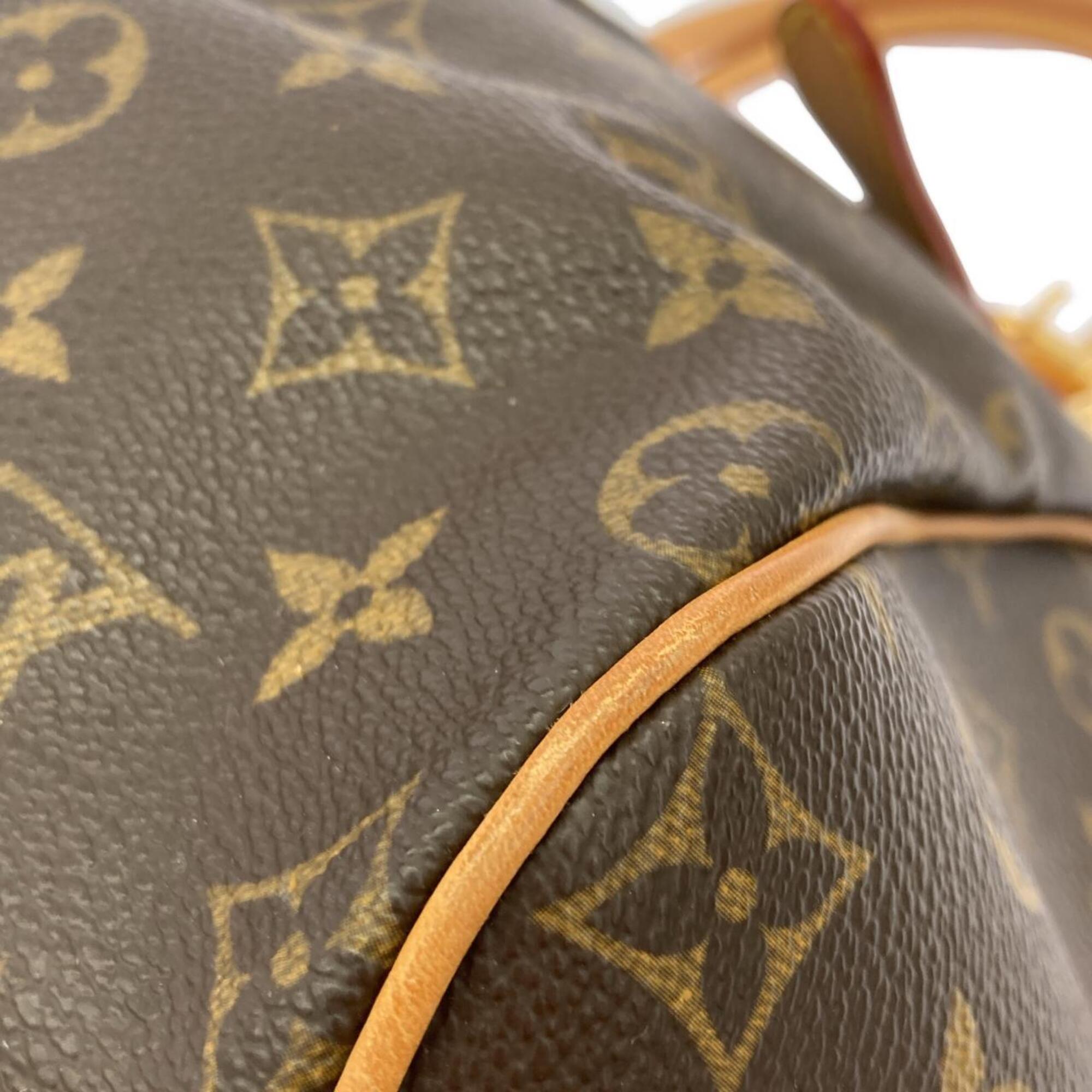 Louis Vuitton Marron Coated Canvas Shoulder Bag (Pre-Owned)