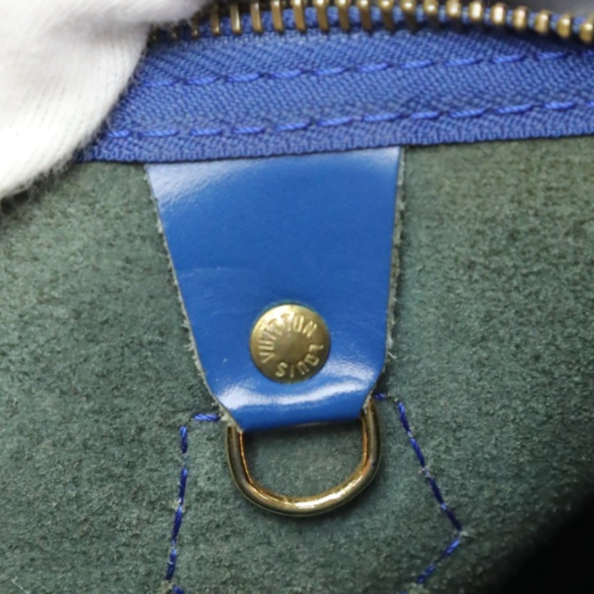 Louis Vuitton Galle Toledo Blue Epi Leather Handbag (Pre-Owned)