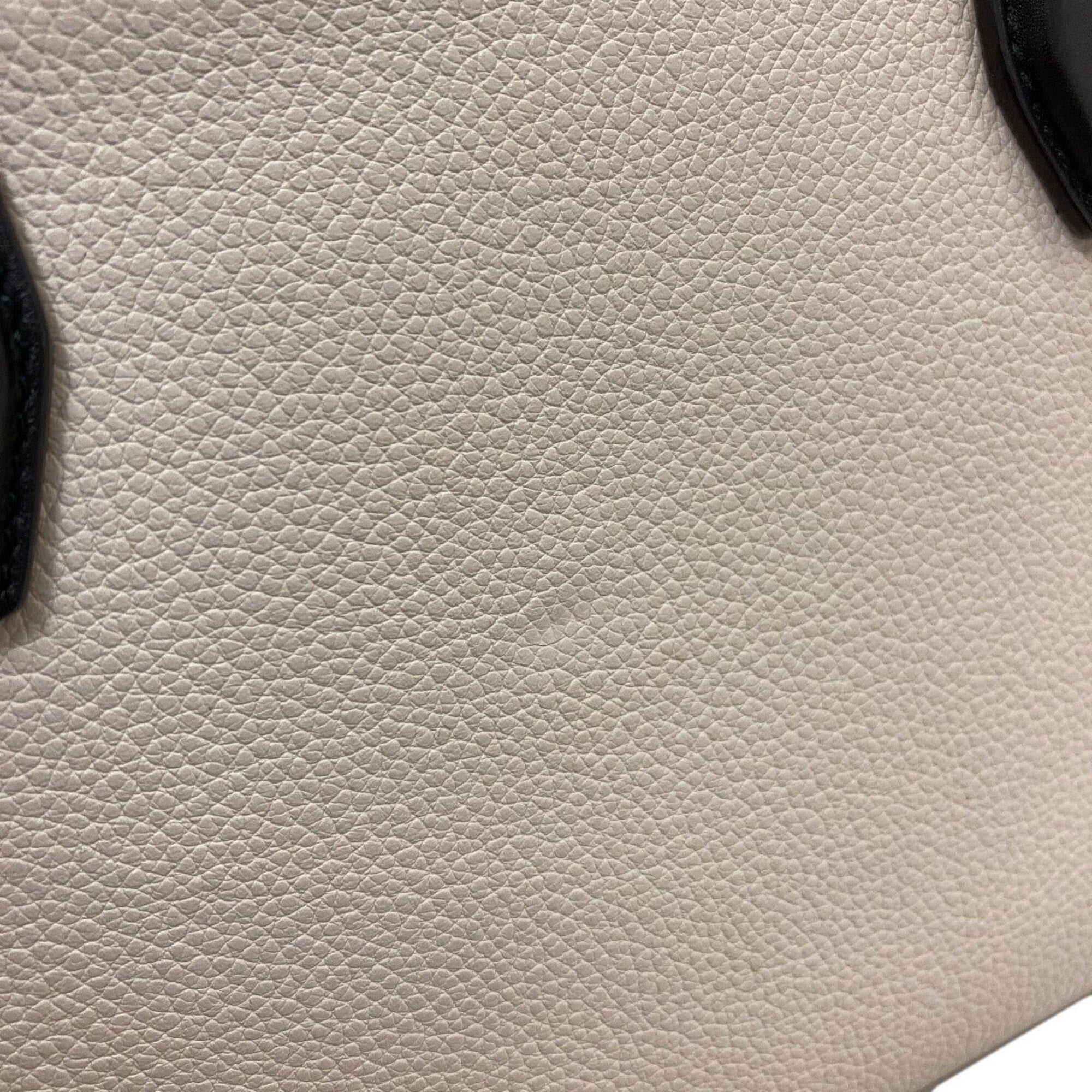 Bvlgari Black Pink White Leather Handbag (Pre-Owned)
