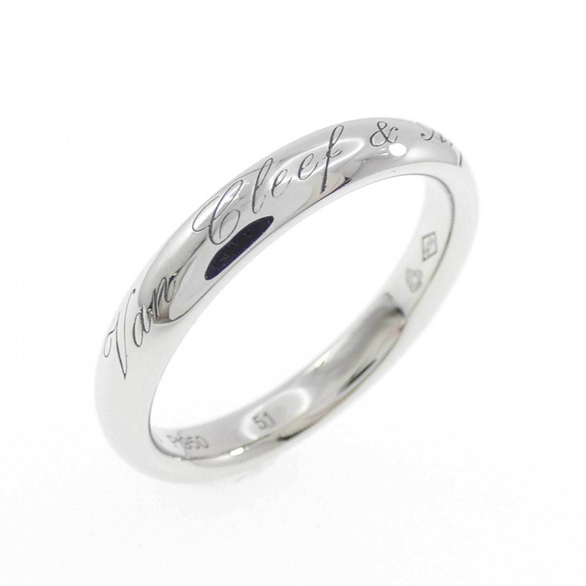Van Cleef & Arpels Platinum 950 Band Ring (Pre-Owned)