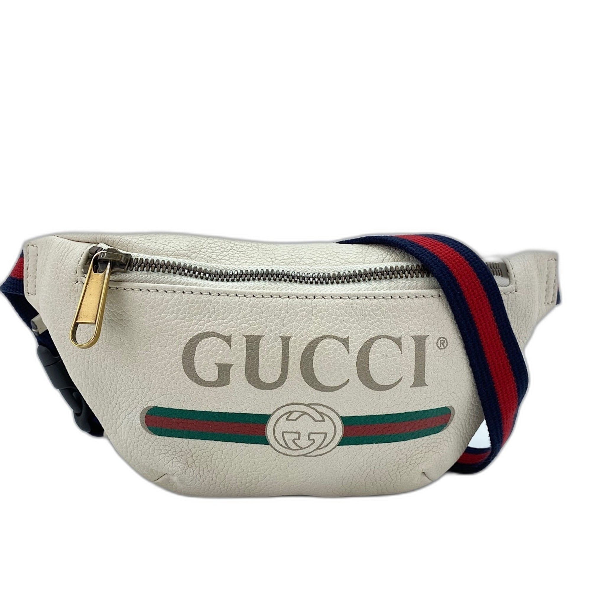Gucci White Leather Sling Bag (Pre-Owned)