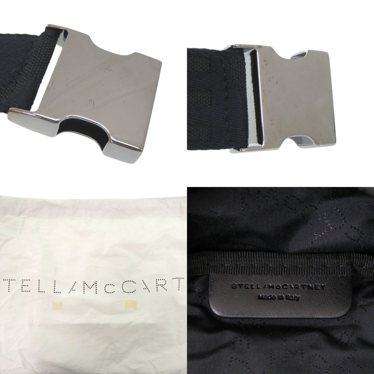 Stella Mccartney Black Nylon Cotton Leather Sling Bag (Pre-Owned)