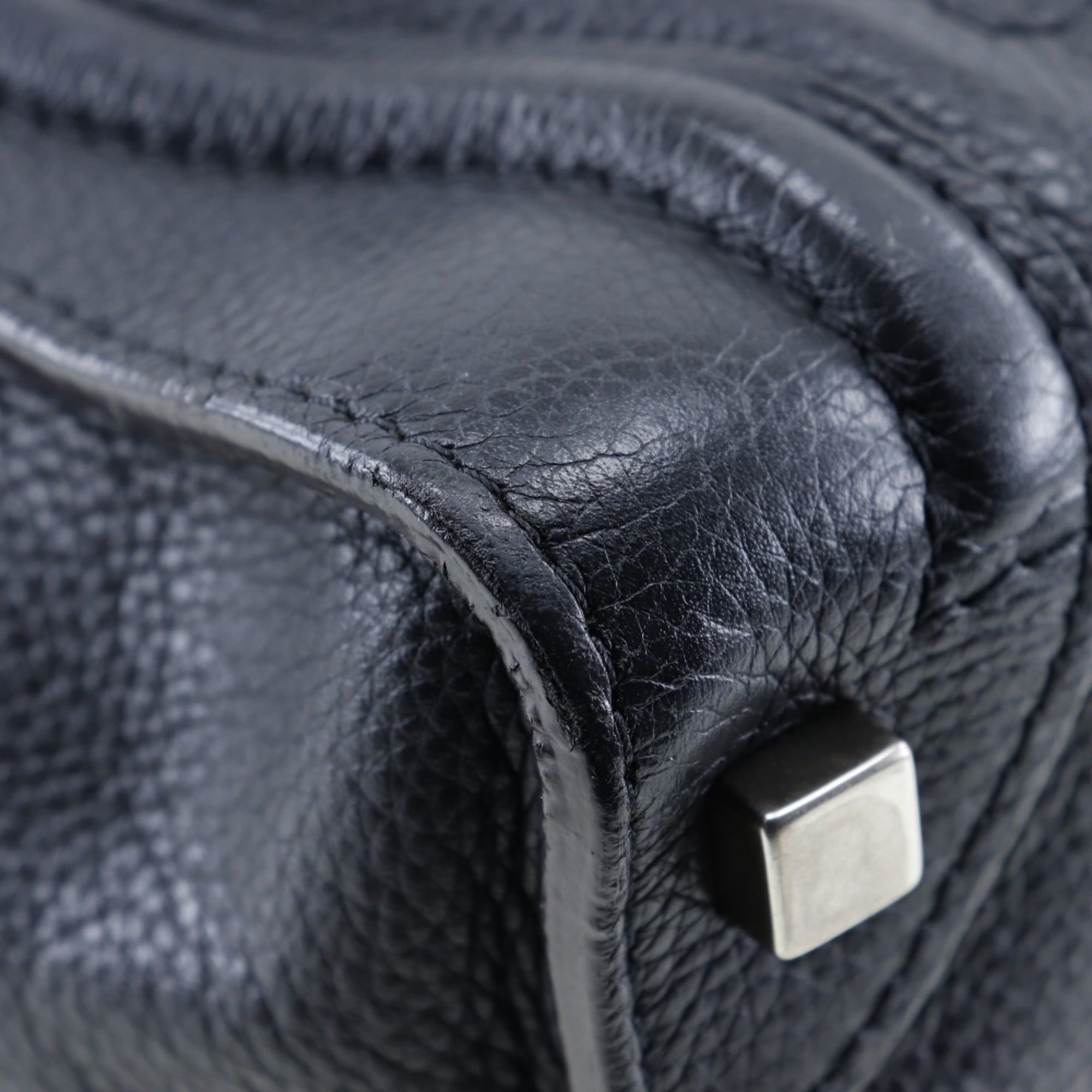 Celine Luggage Black Leather Handbag (Pre-Owned)
