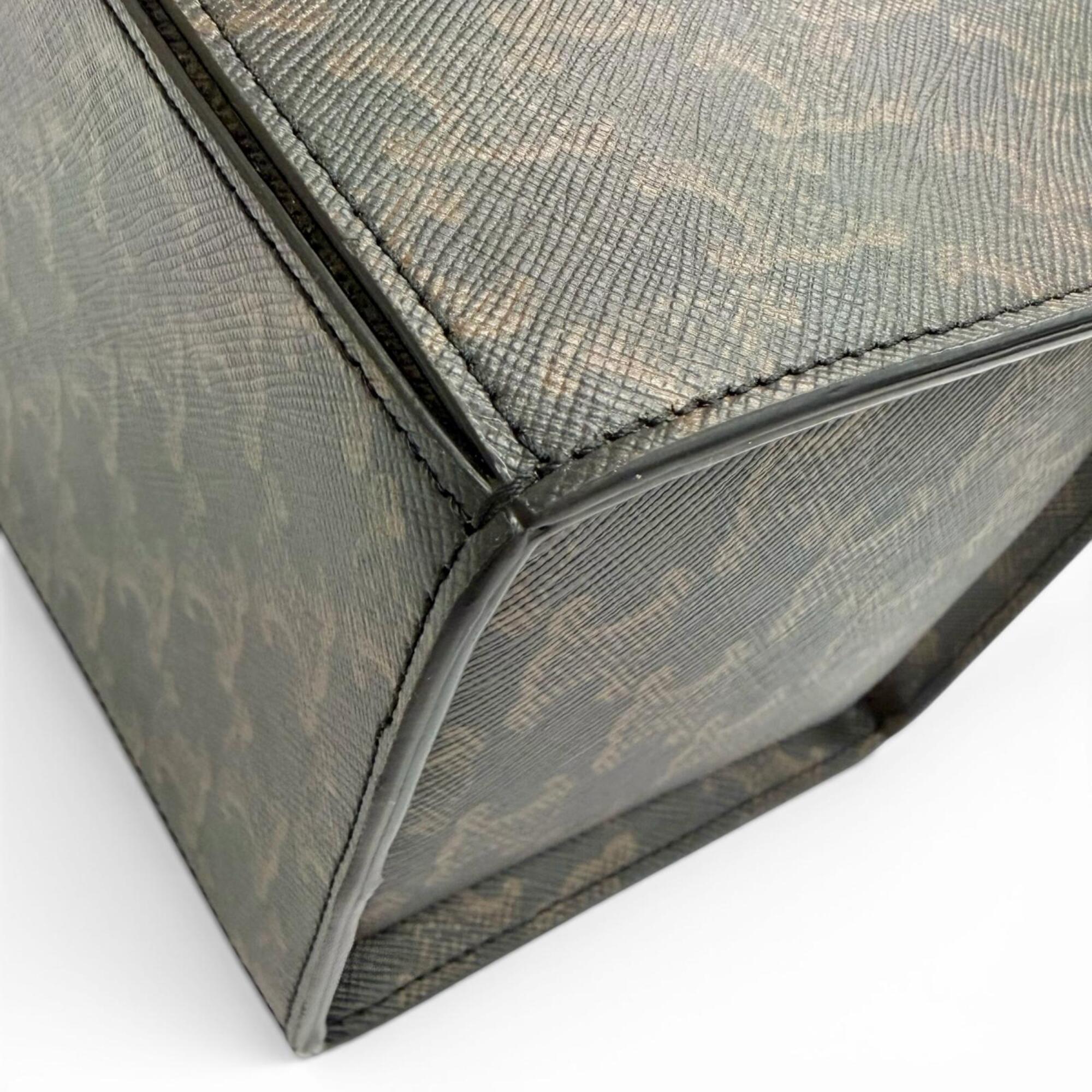 Celine Brown Canvas Handbag (Pre-Owned)