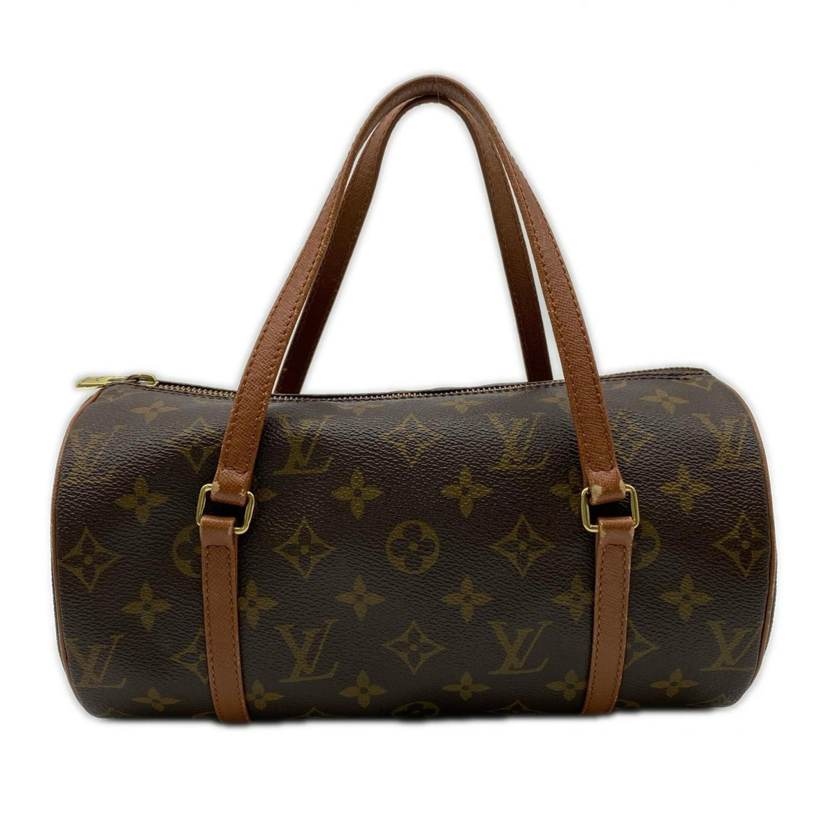 Louis Vuitton Monogram Brown Coated Canvas Leather Handbag (Pre-Owned)