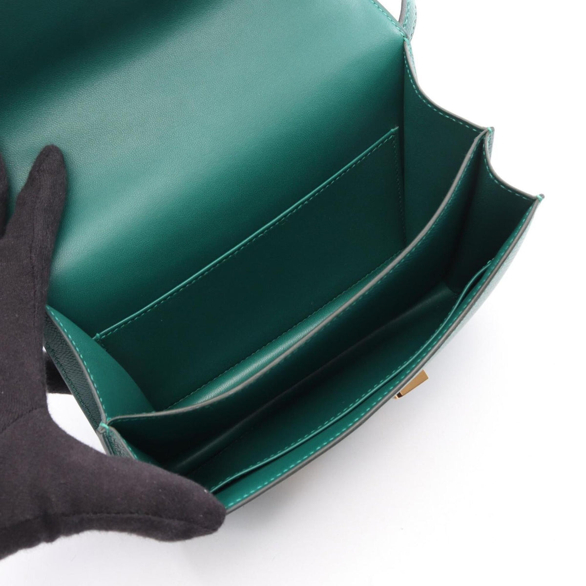 Hermes Constance Green Epsom Leather Handbag Shoulder Bag (Pre-Owned)