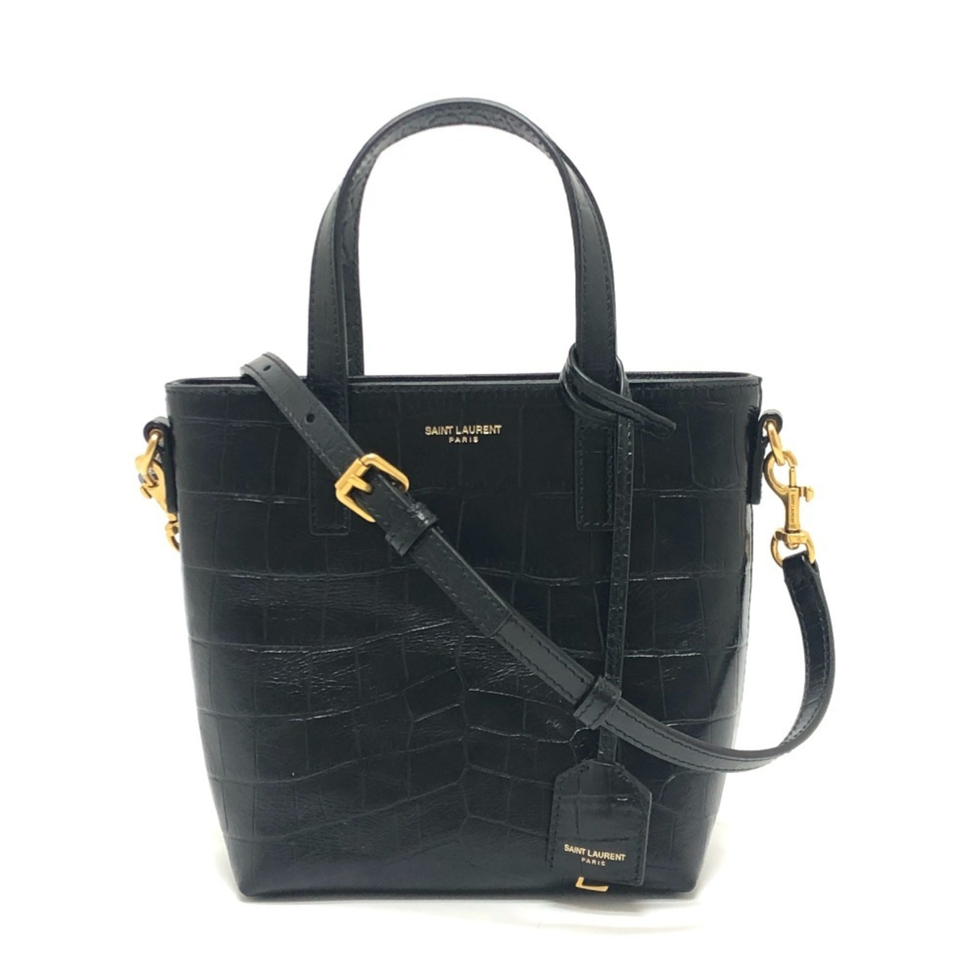 Yves Saint Laurent Black Leather Handbag (Pre-Owned)