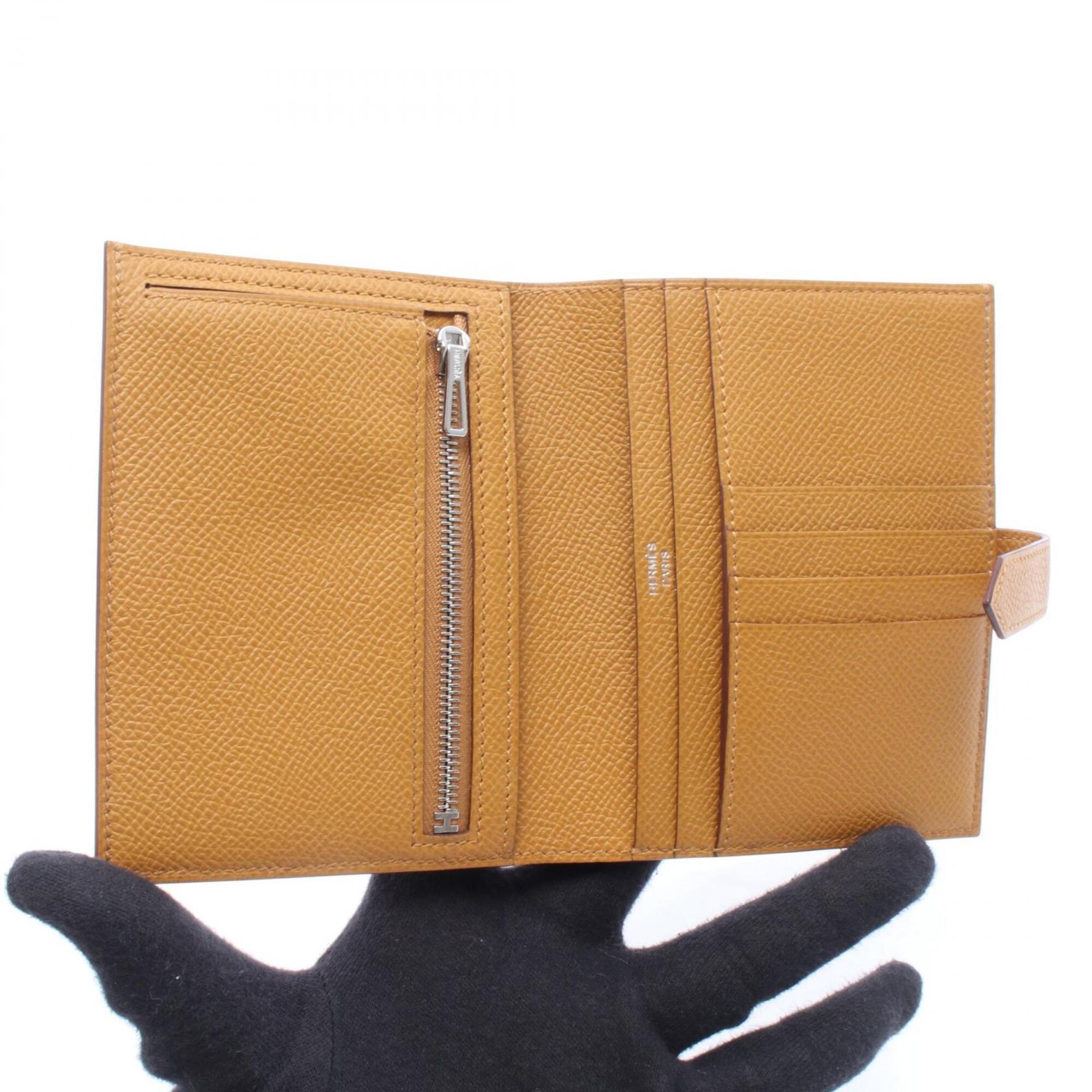 Hermes Brown Epsom Leather Leather Wallet (Bi-Fold) (Pre-Owned)