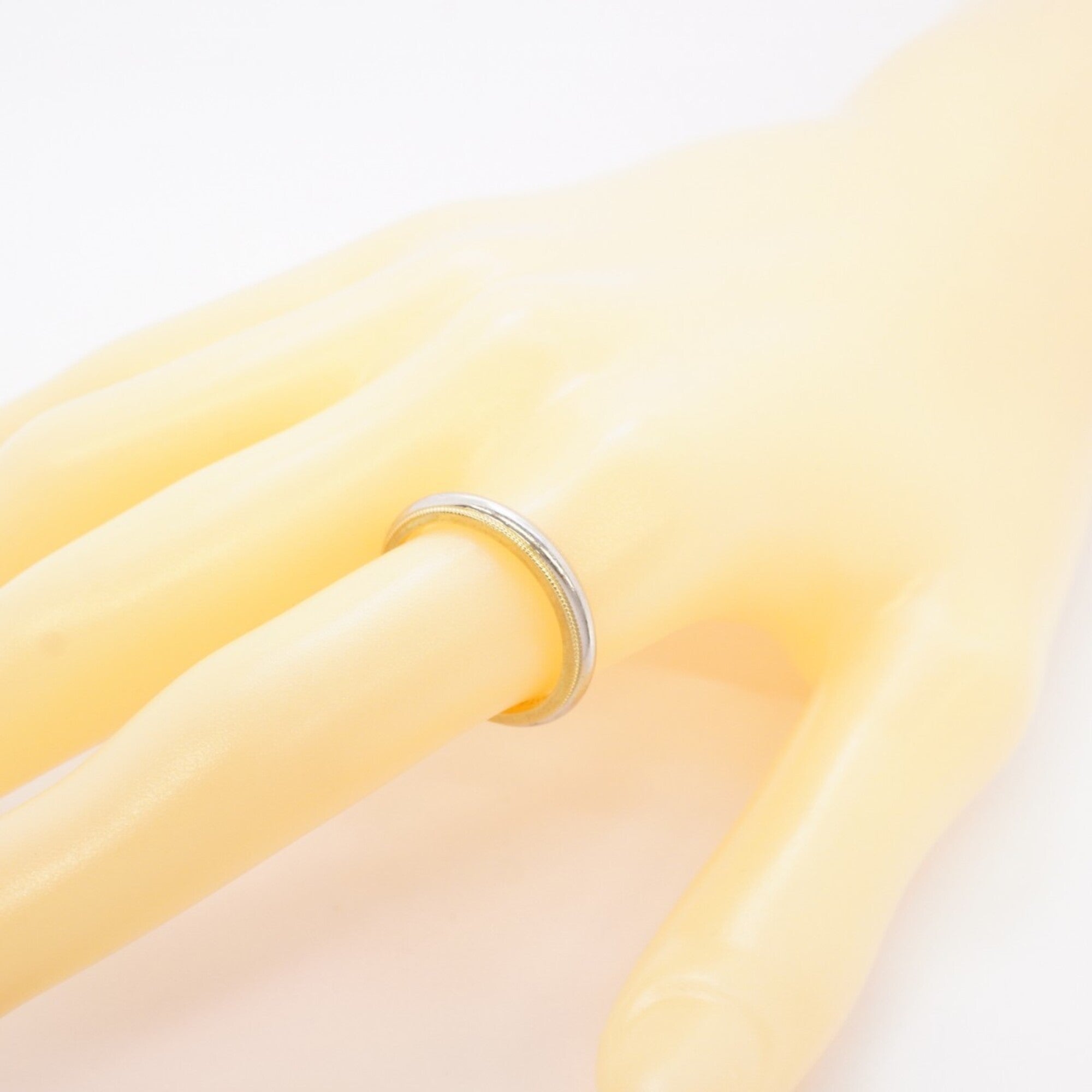 Tiffany Yellow Gold (18K) Platinum 950 Band Ring (Pre-Owned)
