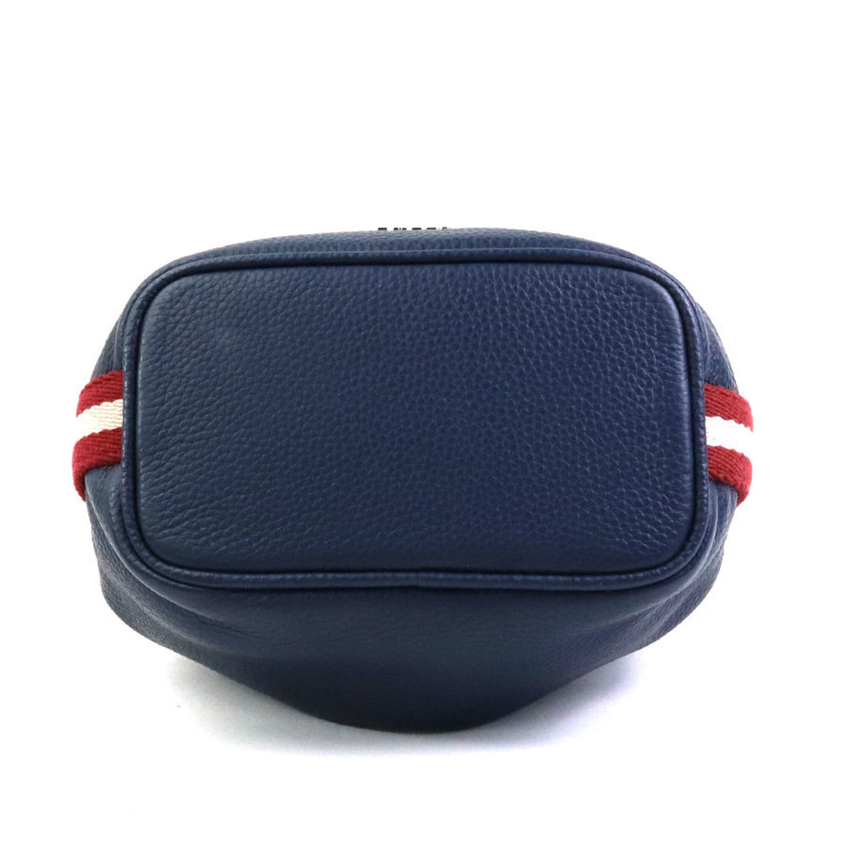 Bally Navy Leather Handbag Shoulder Bag (Pre-Owned)