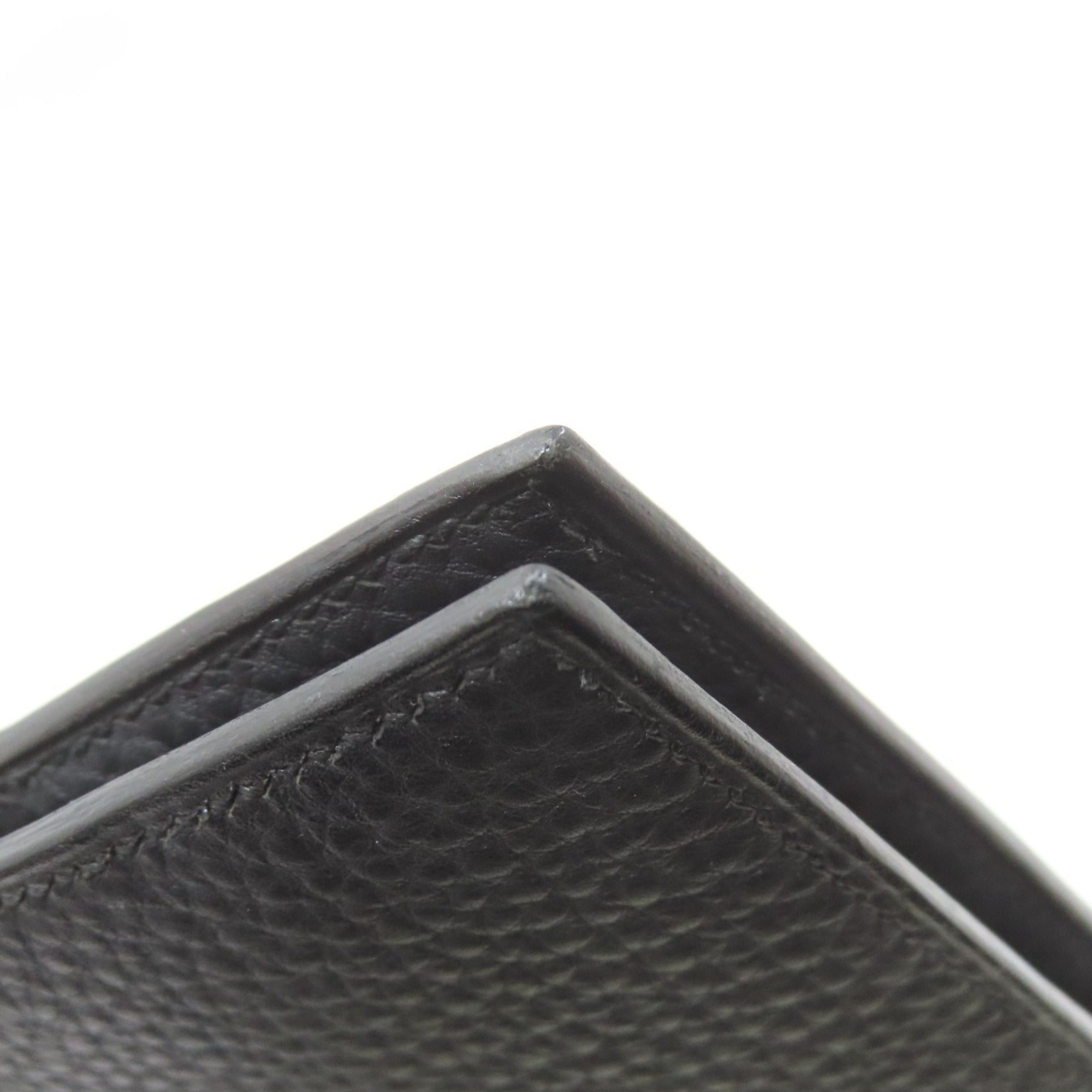 Hermes Mc2 Black Leather Wallet (Bi-Fold) (Pre-Owned)