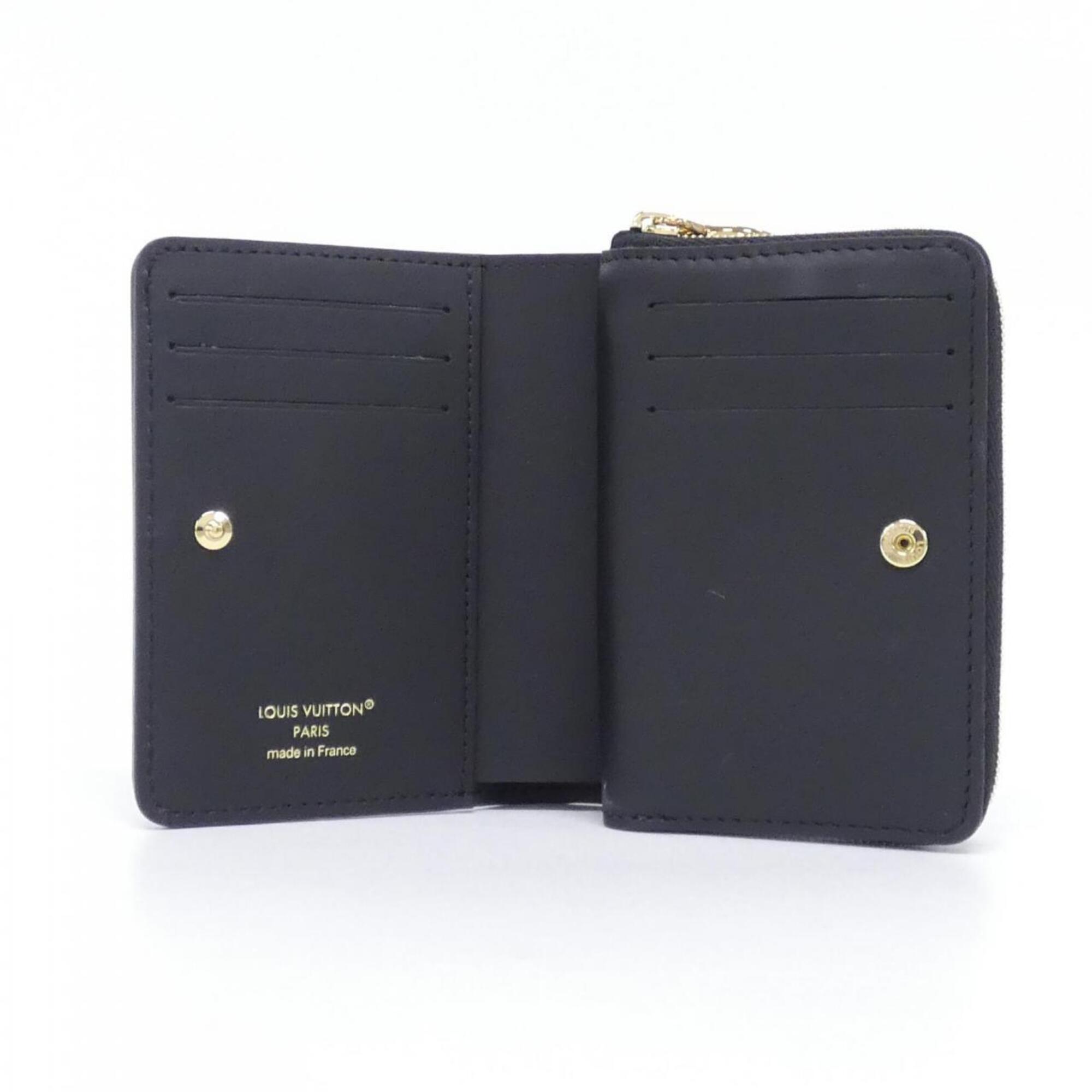 Louis Vuitton Black Leather Coin Purse/Coin Case (Pre-Owned)