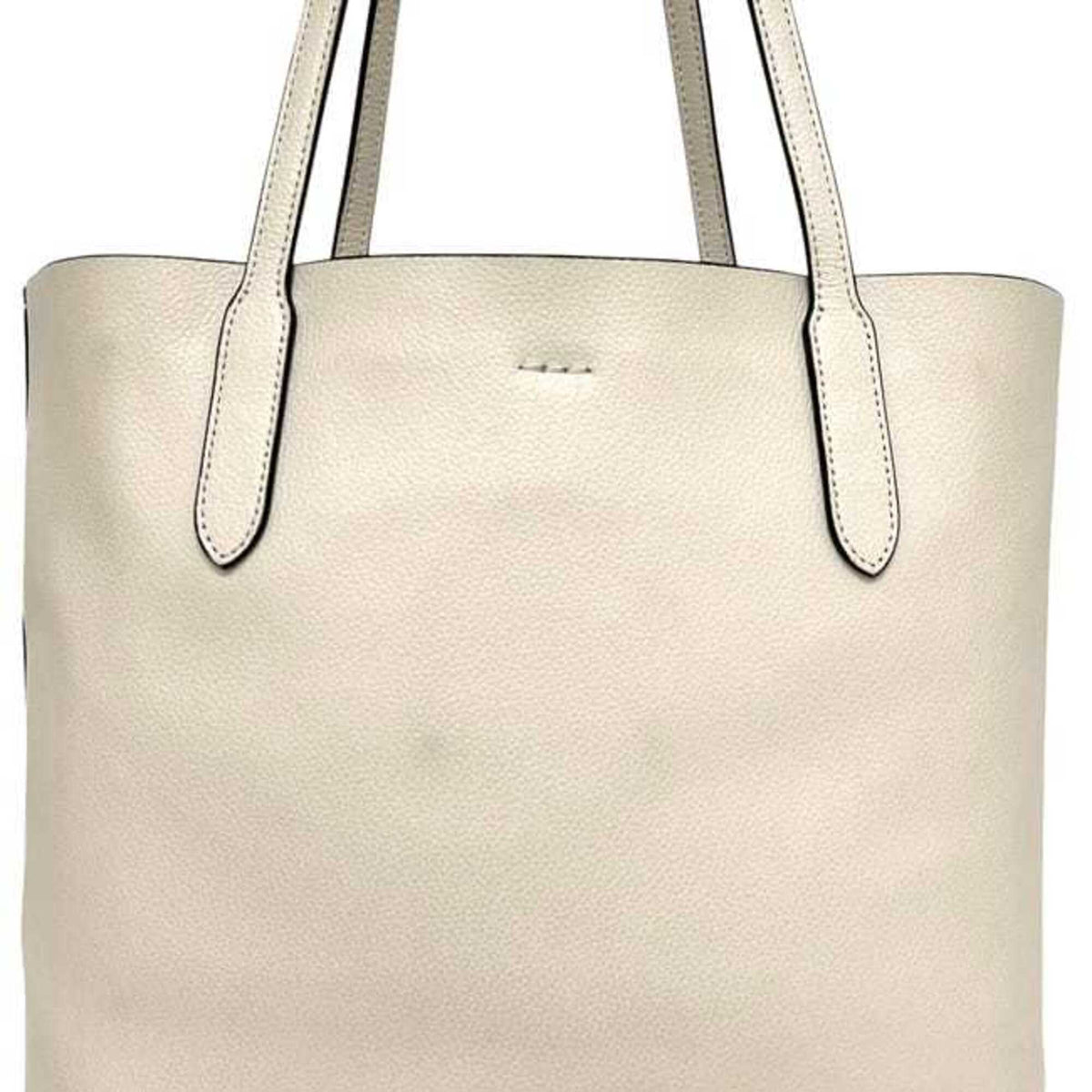 Coach Ivory Leather Tote Bag (Pre-Owned)