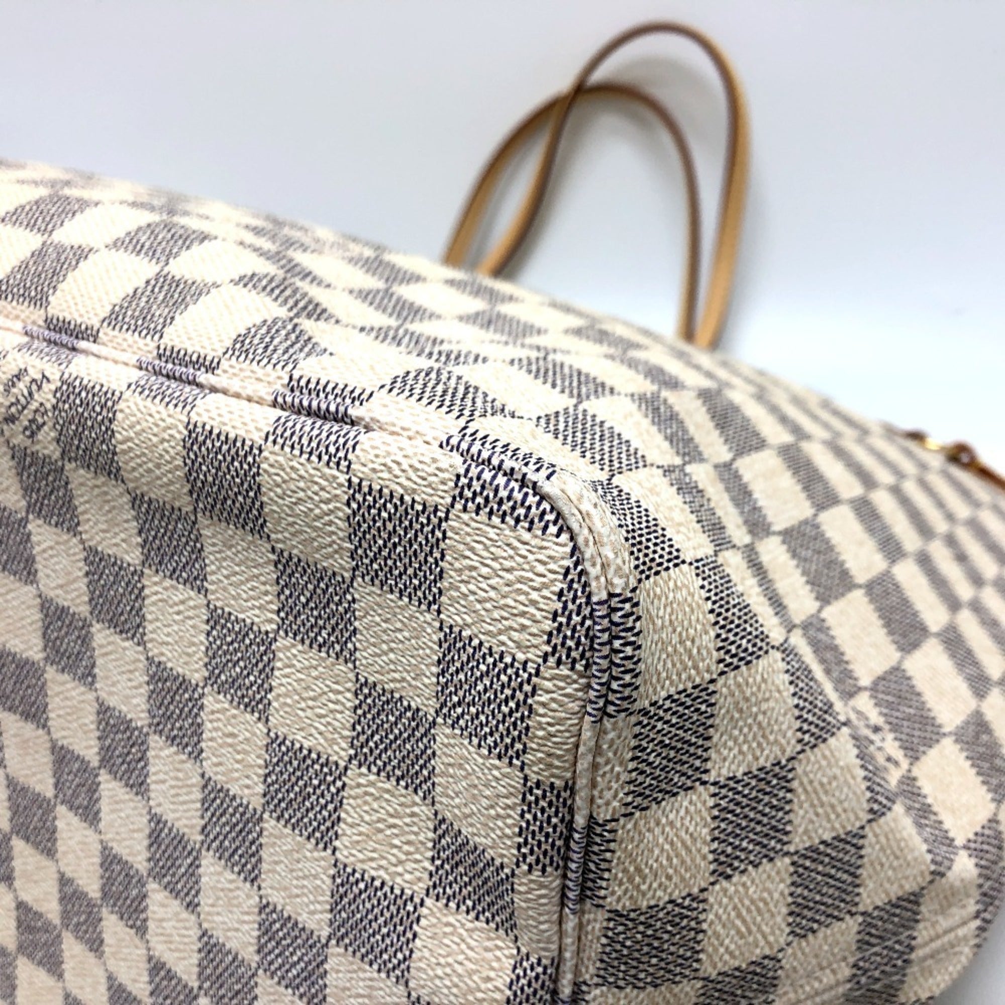 Louis Vuitton Azur White Damier Azur Shoulder Bag Tote Bag (Pre-Owned)