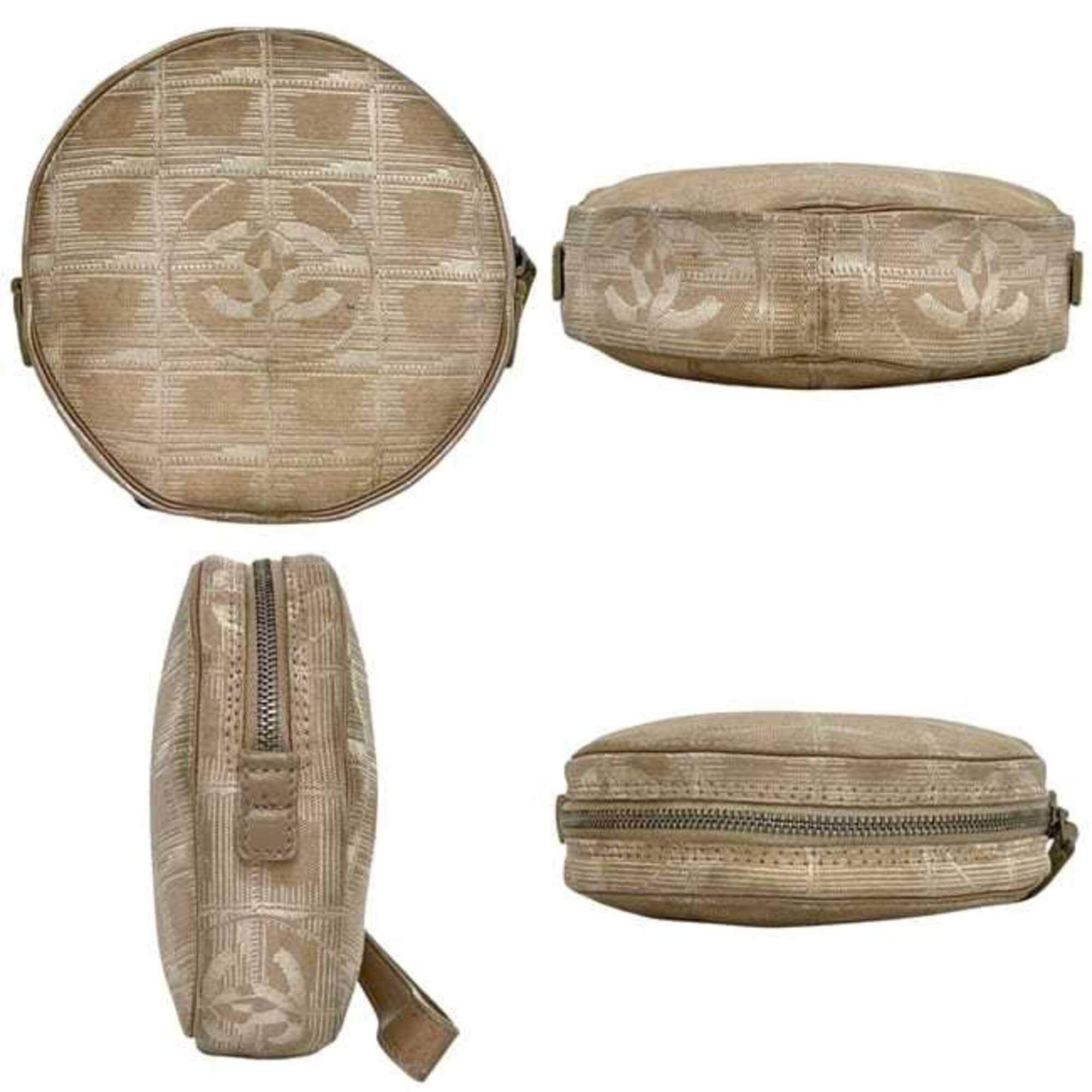 Chanel Beige Nylon Pouch (Pre-Owned)
