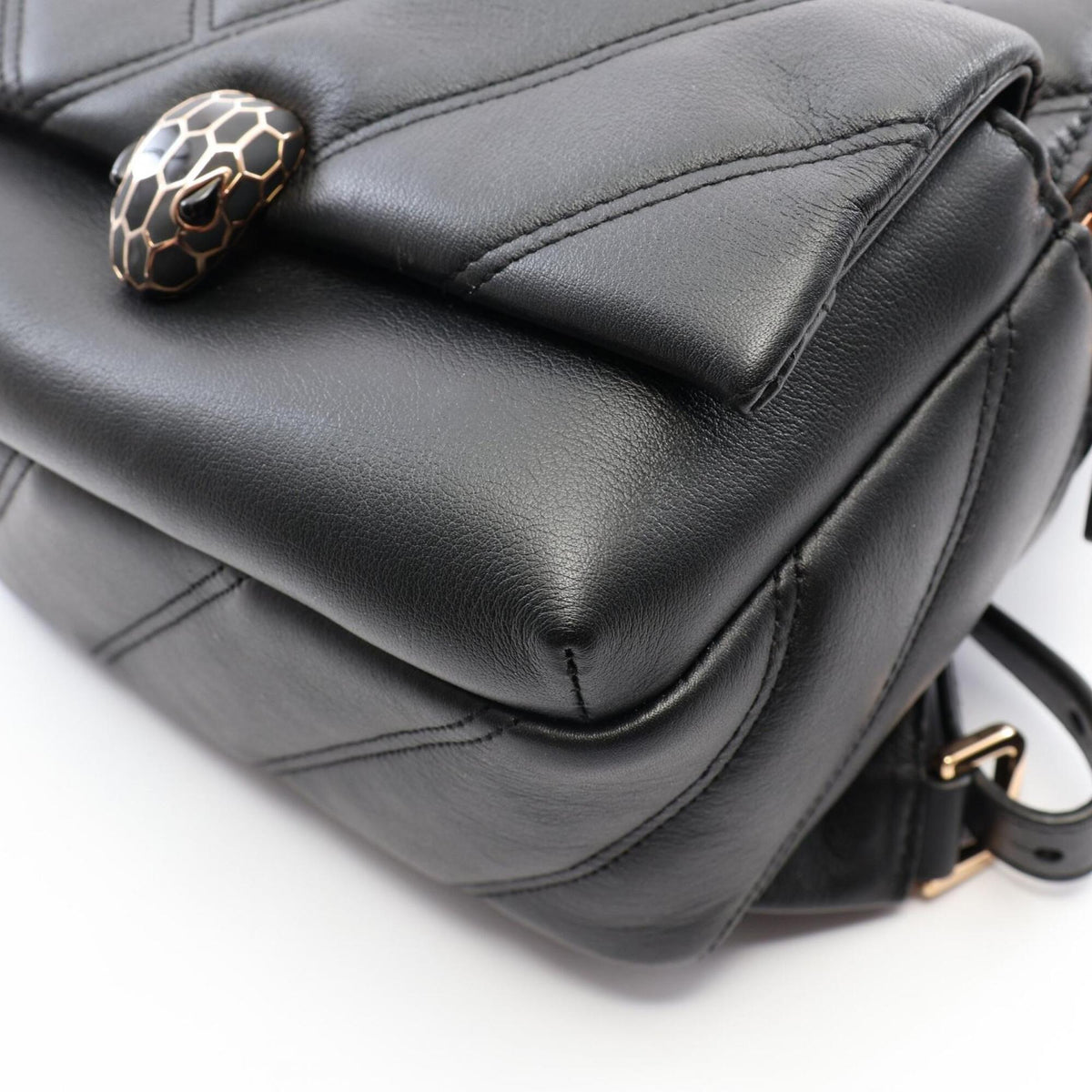 Bvlgari Black Leather Backpack (Pre-Owned)