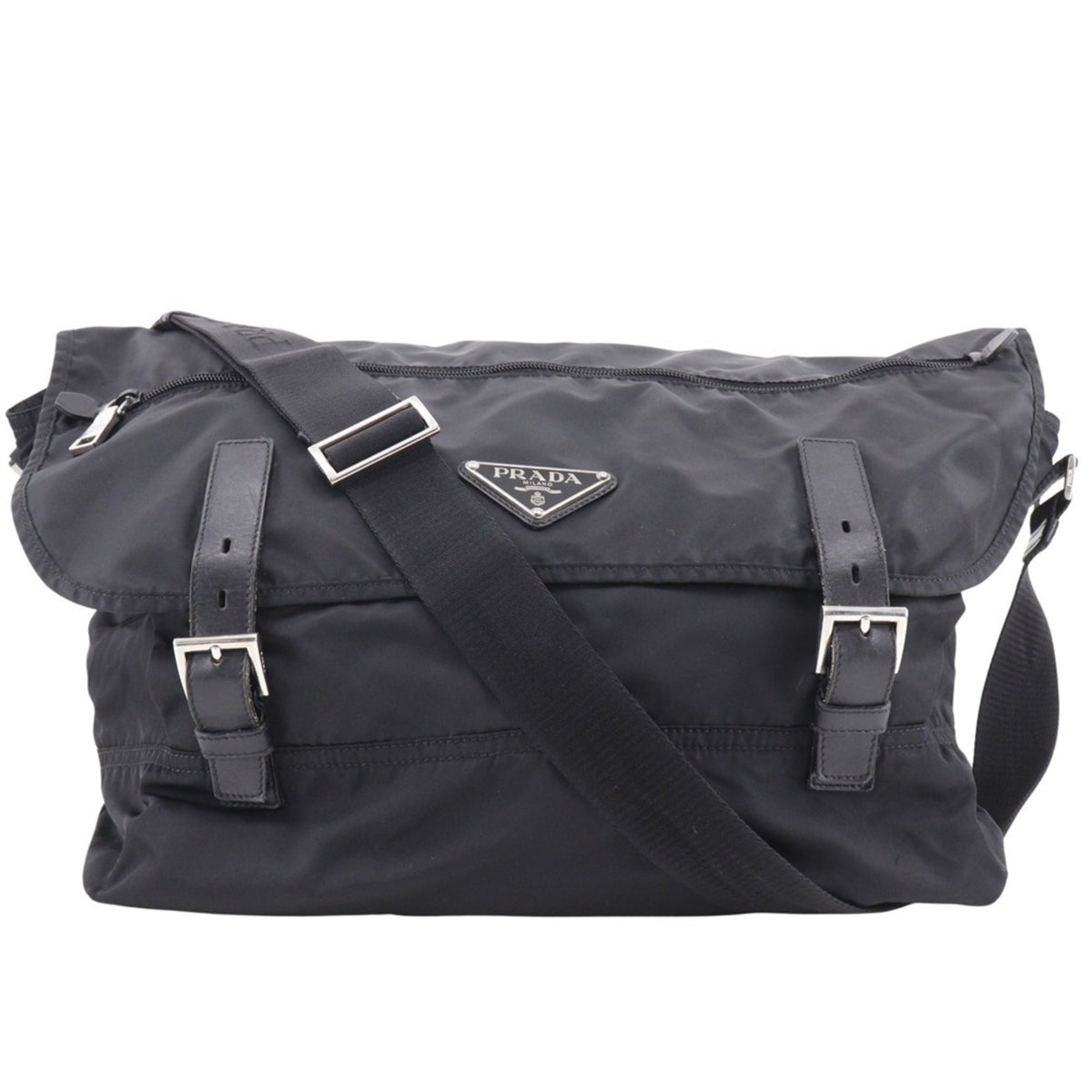 Prada Black Nero Nylon Shoulder Bag (Pre-Owned)